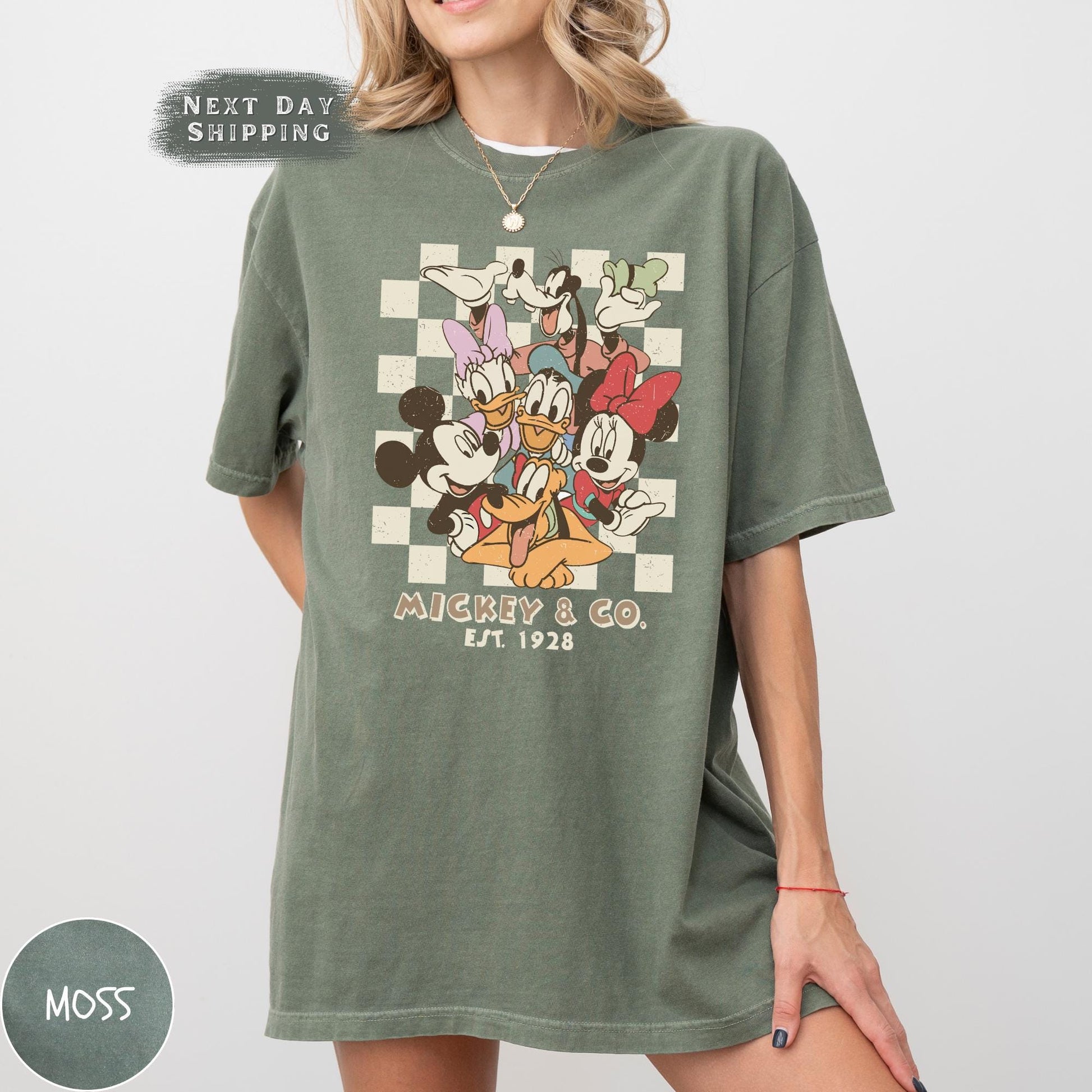 Retro Mickey & Co 1928 Shirt – Disneyland Disneyworld Mickey and Friends Family Tee