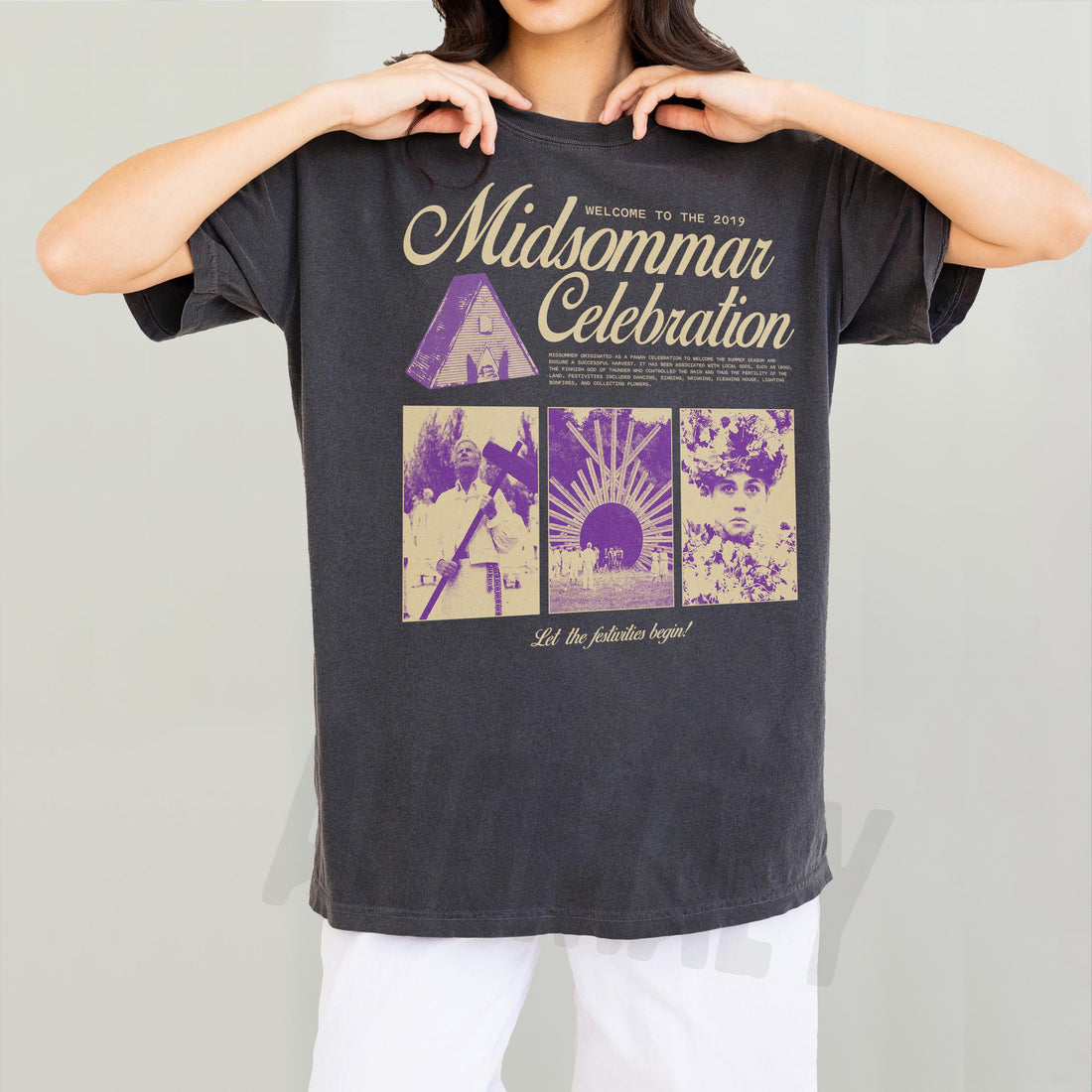 Retro Midsommar Celebration T-Shirt – Funny Modern Horror Movie Graphic Tee