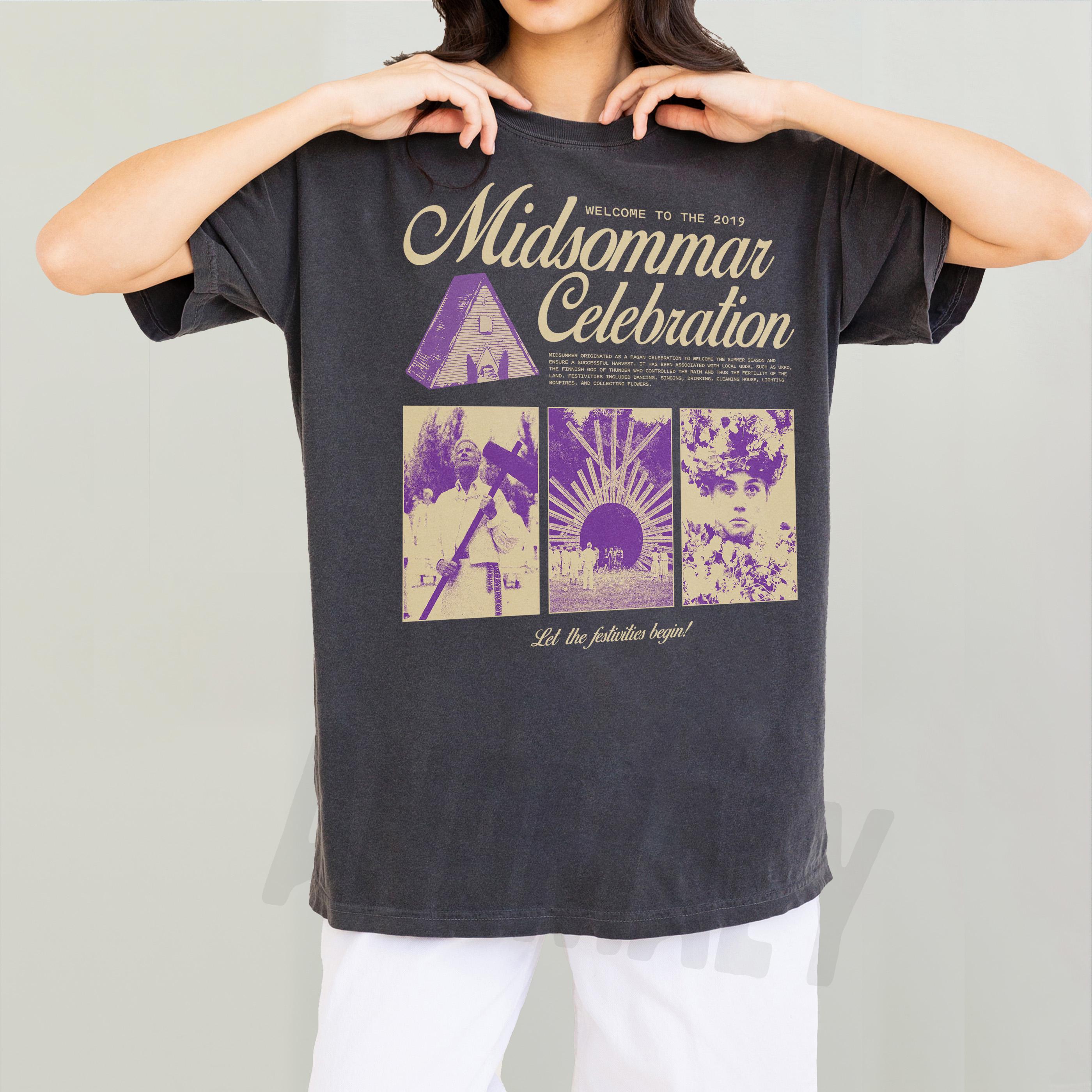 Retro Midsommar Celebration T-Shirt – Funny Modern Horror Movie Graphic Tee