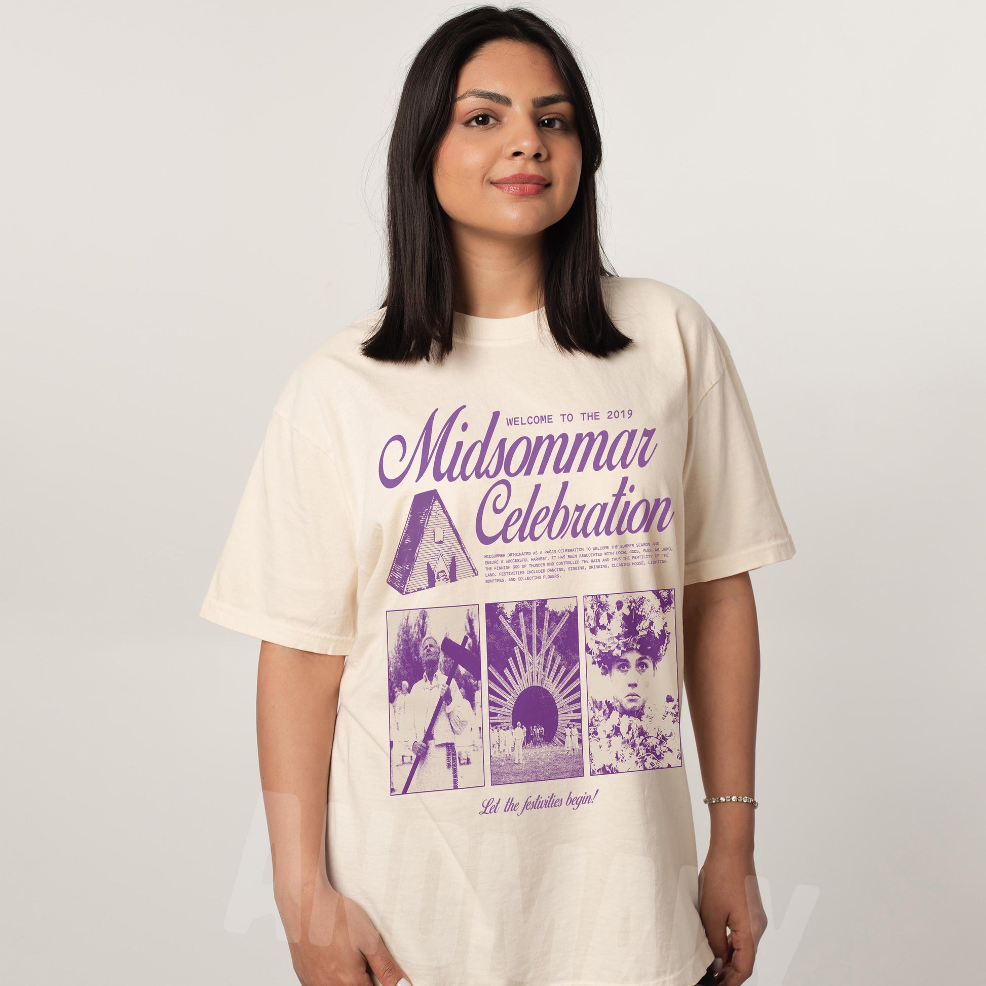 Retro Midsommar Celebration T-Shirt – Funny Modern Horror Movie Graphic Tee