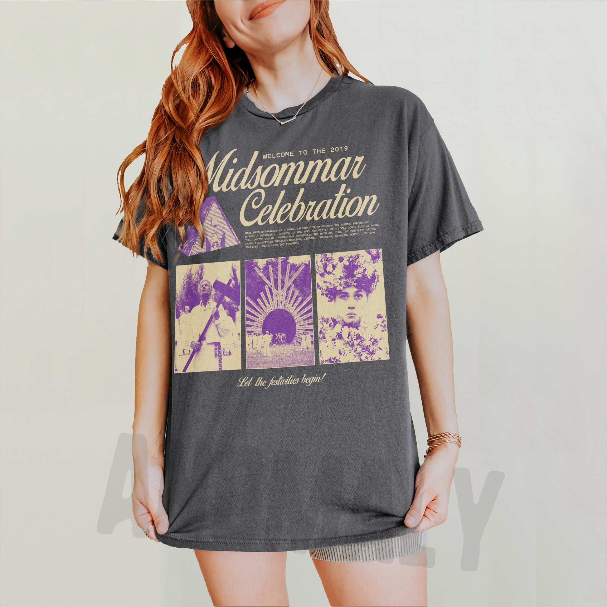 Retro Midsommar Celebration T-Shirt – Funny Modern Horror Movie Graphic Tee