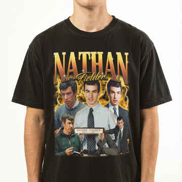 Retro Nathan Fielder 90s Comedy Inspired Graphic T-Shirt – Vintage Humor Style Tee