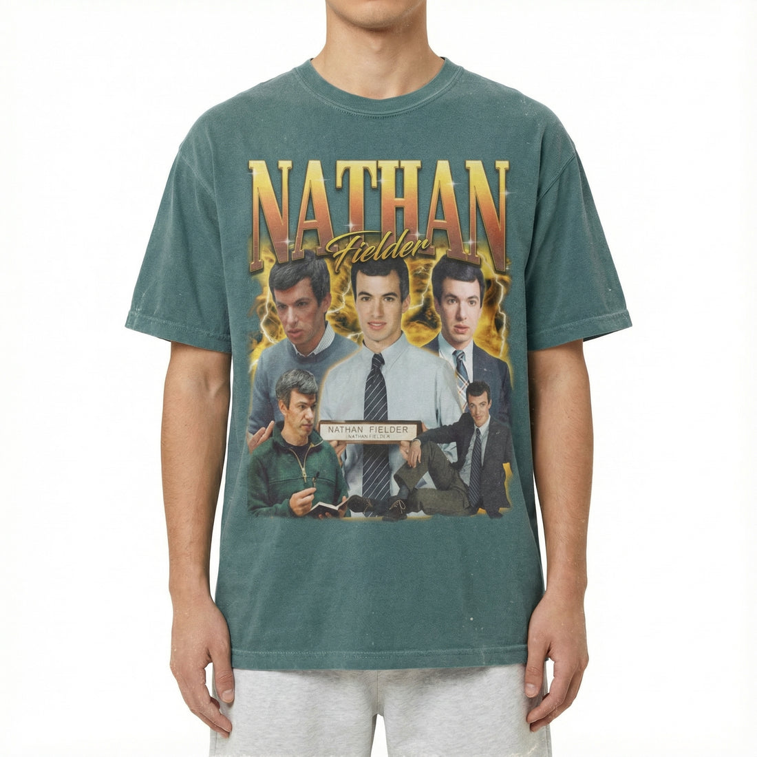 Retro Nathan Fielder 90s Comedy Inspired Graphic T-Shirt – Vintage Humor Style Tee