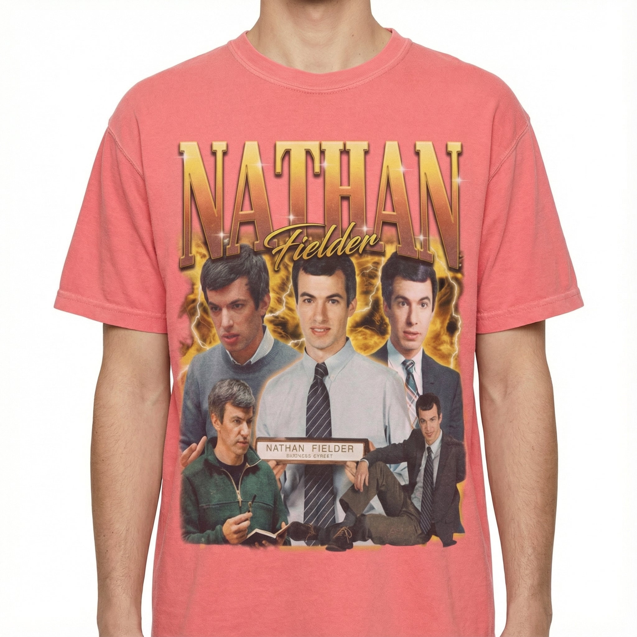 Retro Nathan Fielder 90s Comedy Inspired Graphic T-Shirt – Vintage Humor Style Tee