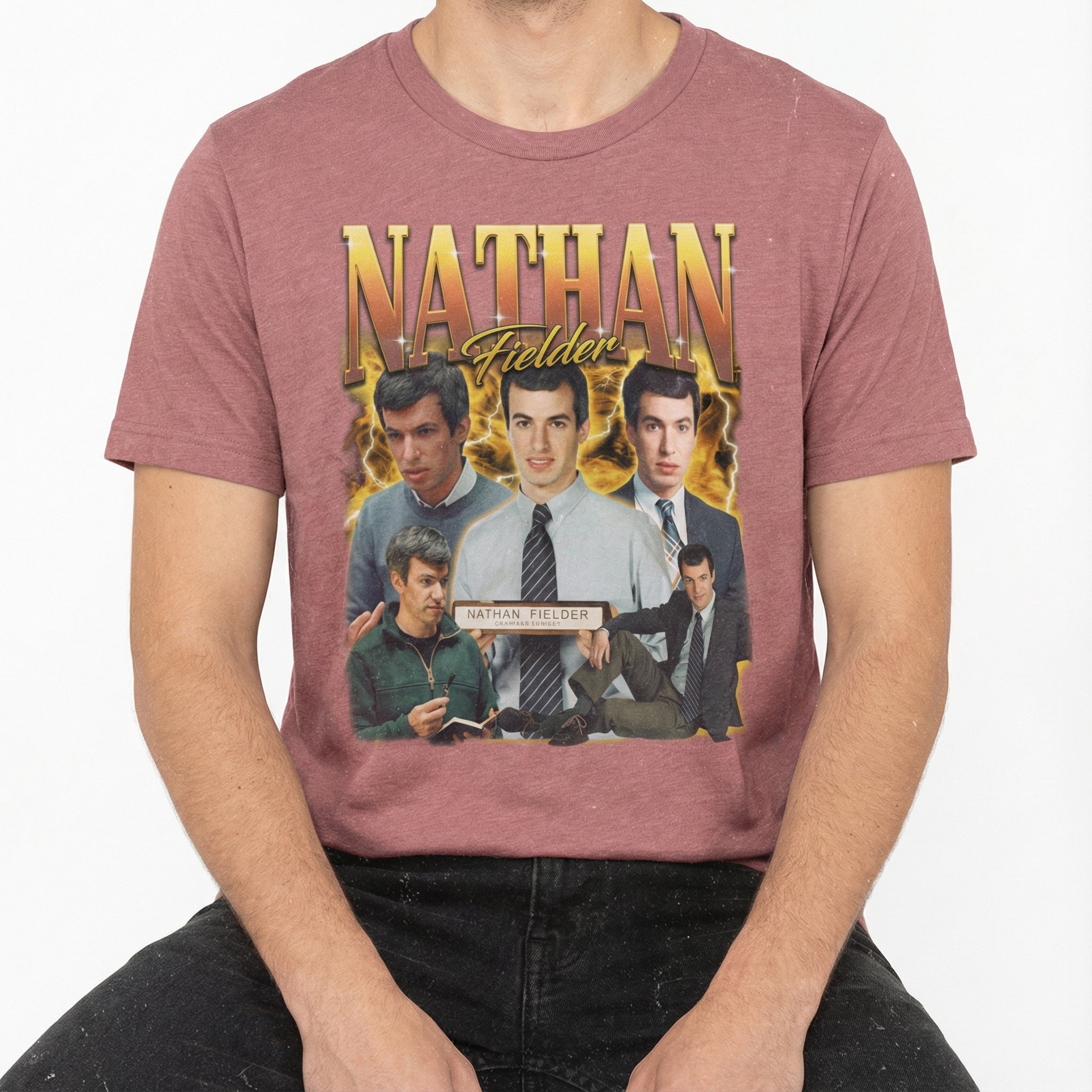 Retro Nathan Fielder 90s Comedy Inspired Graphic T-Shirt – Vintage Humor Style Tee