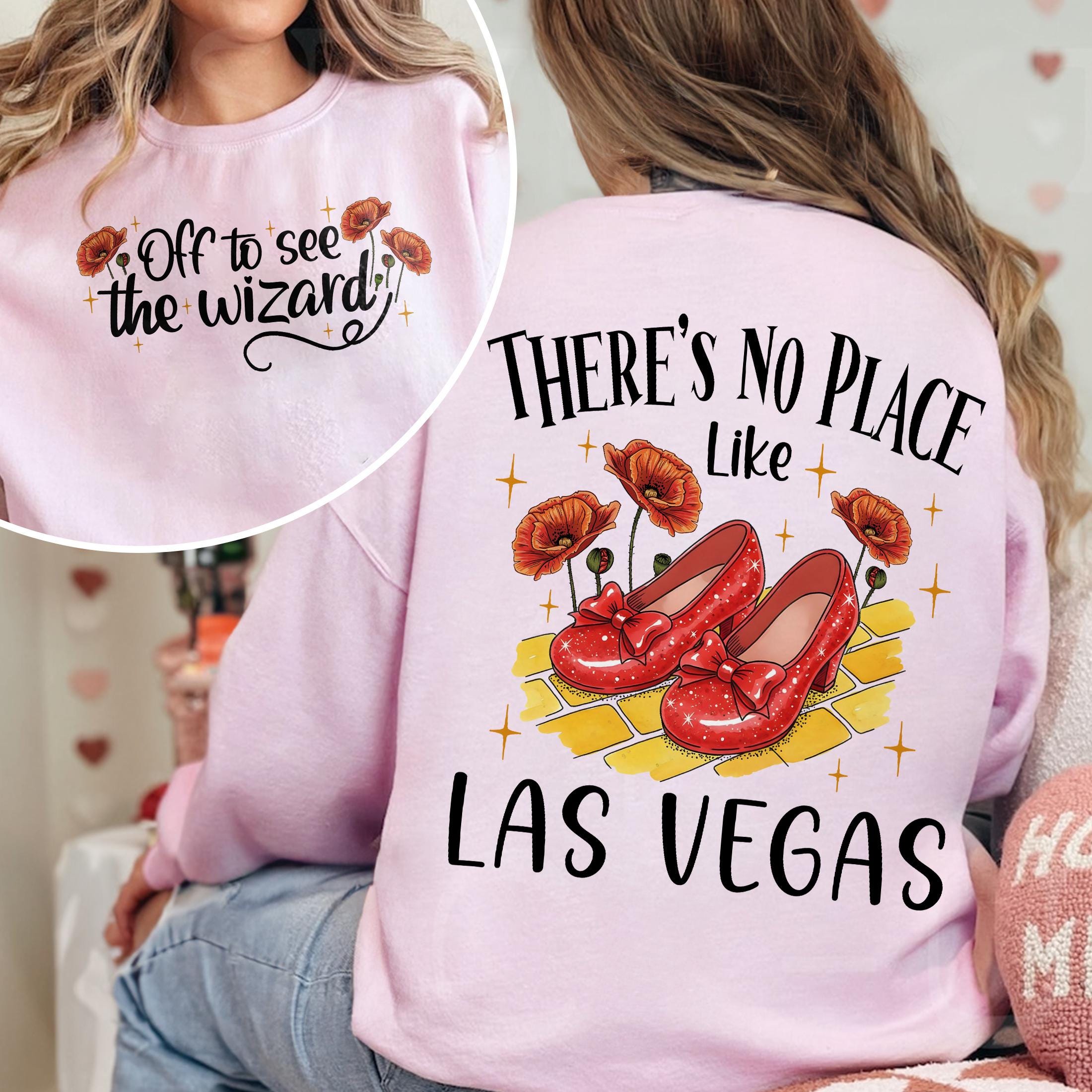 Retro Off to See the Wizard Sweatshirt – No Place Like Las Vegas Shirt, Emerald City Inspired Fan Tee