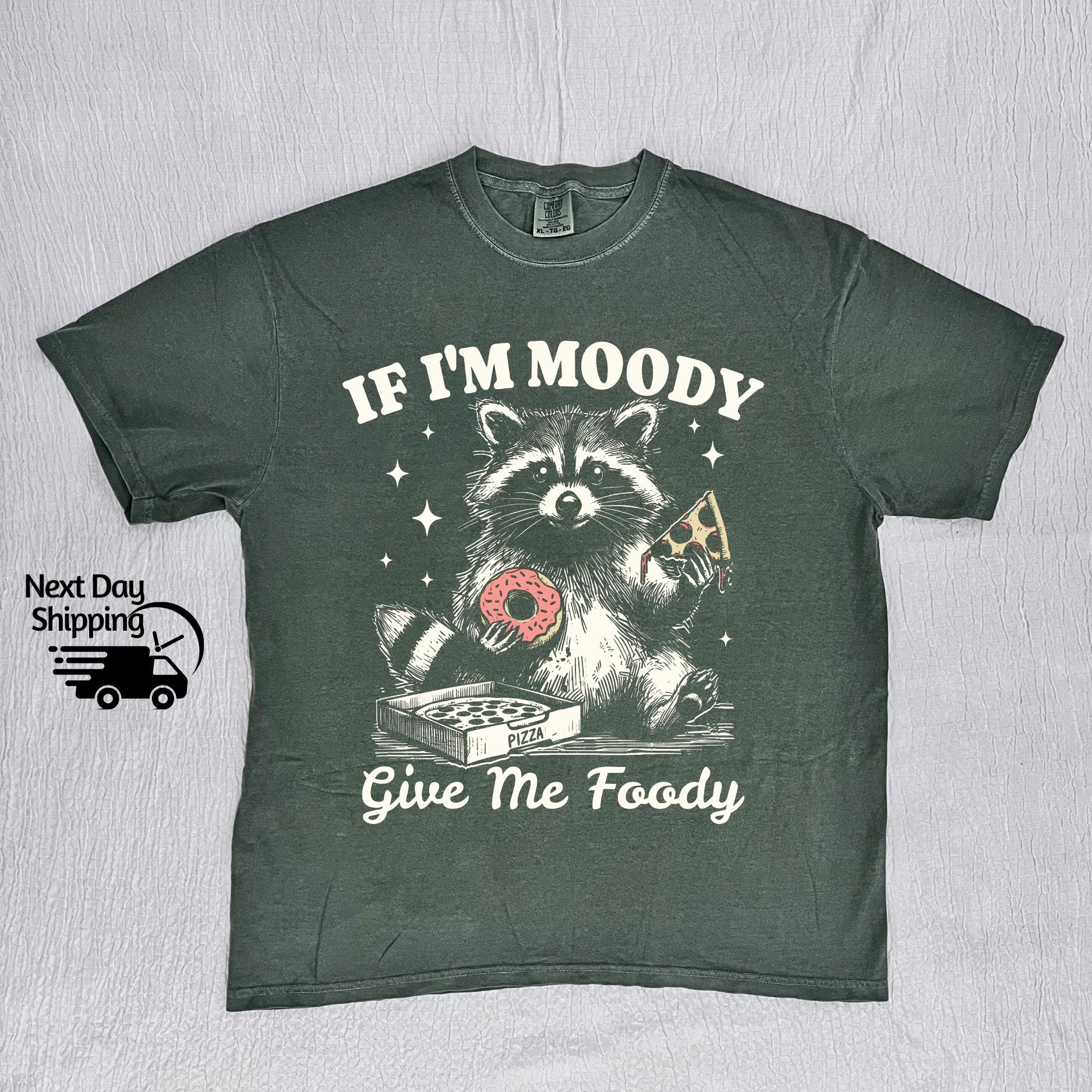 Retro Raccoon Graphic T-Shirt - Funny Food Lover Meme Tee