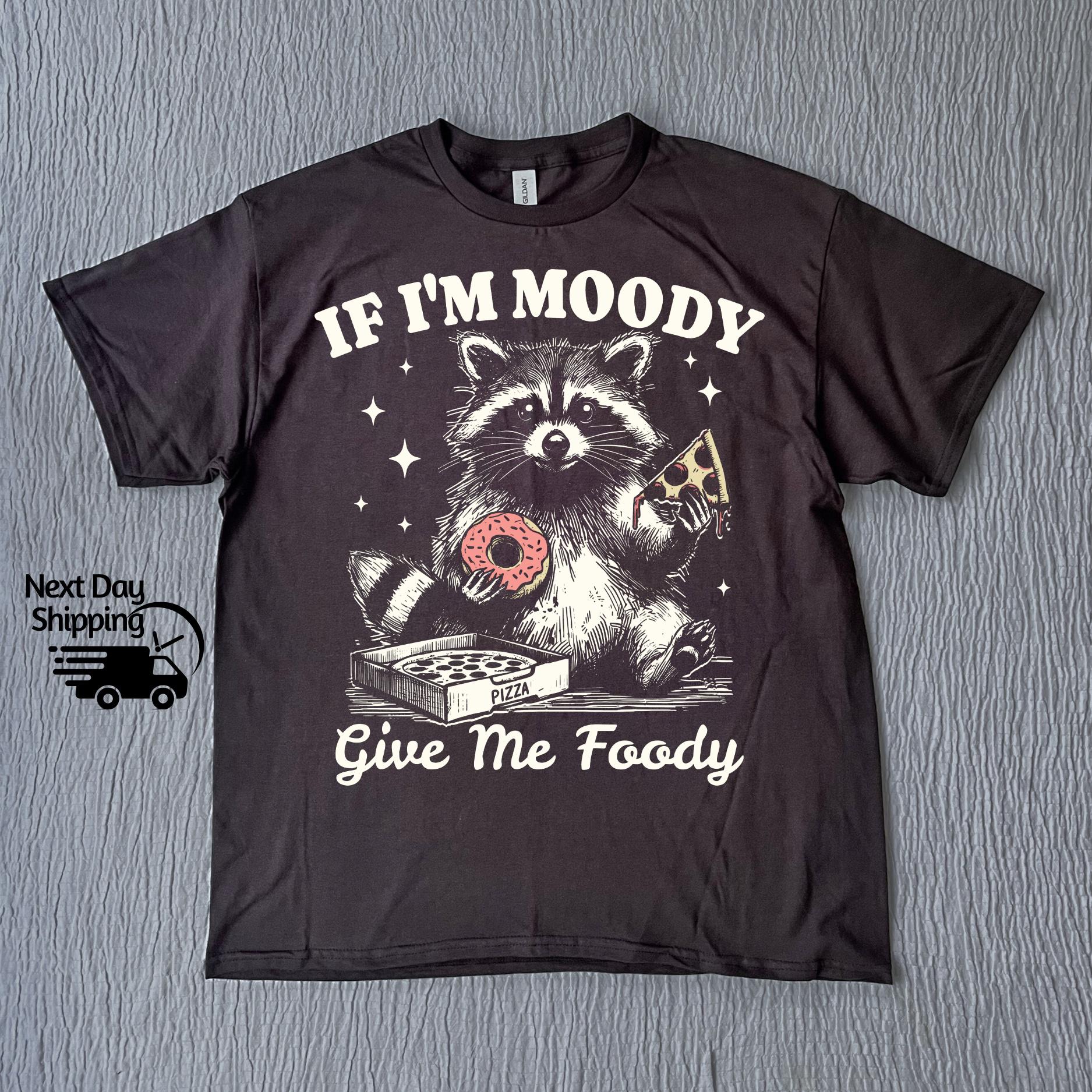 Retro Raccoon Graphic T-Shirt - Funny Food Lover Meme Tee