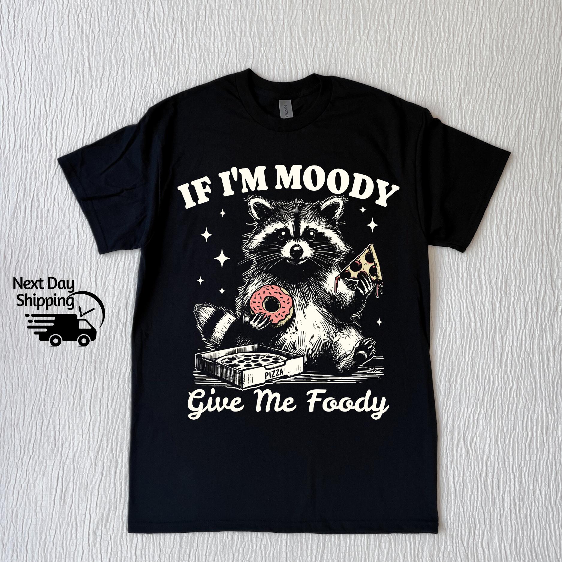 Retro Raccoon Graphic T-Shirt - Funny Food Lover Meme Tee