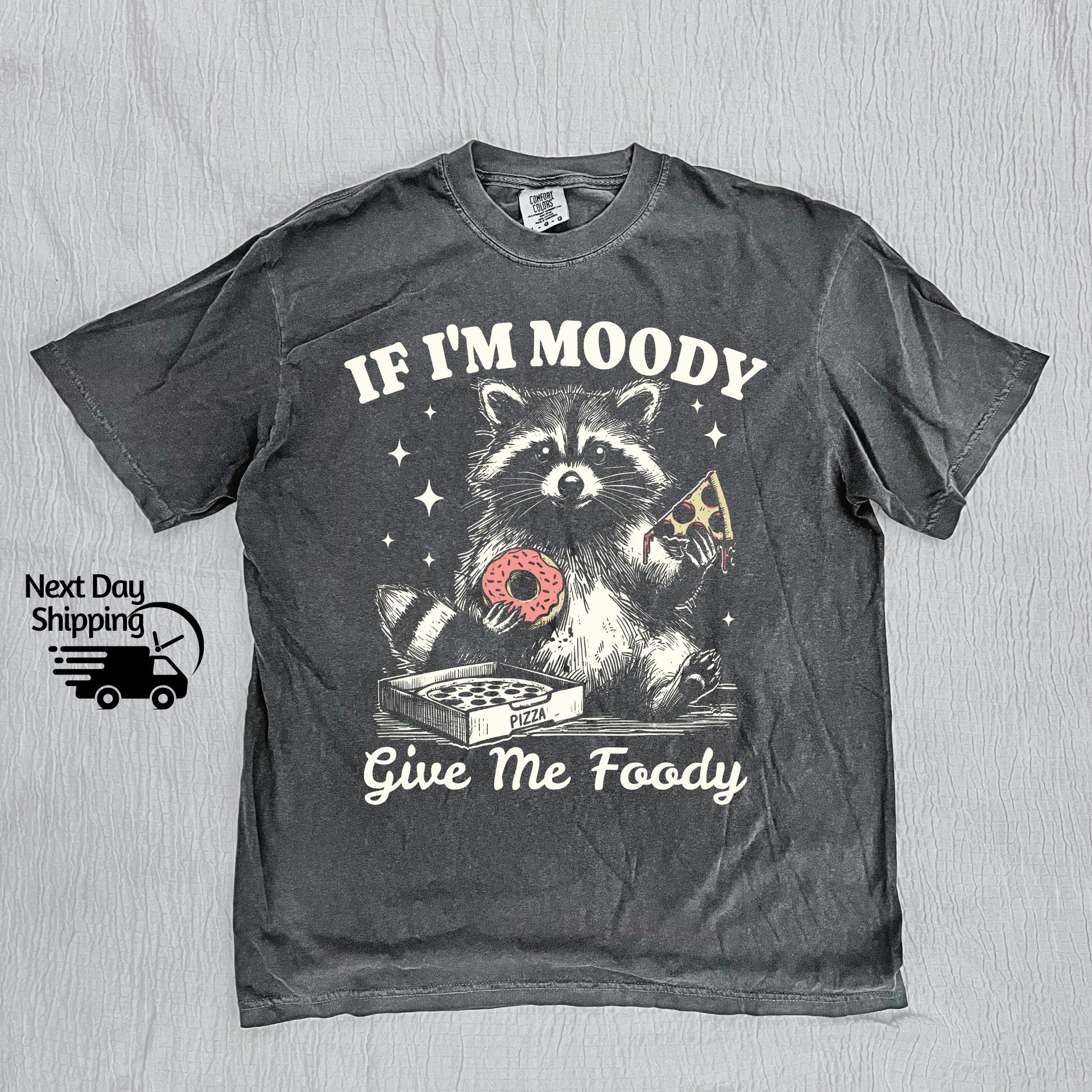 Retro Raccoon Graphic T-Shirt - Funny Food Lover Meme Tee