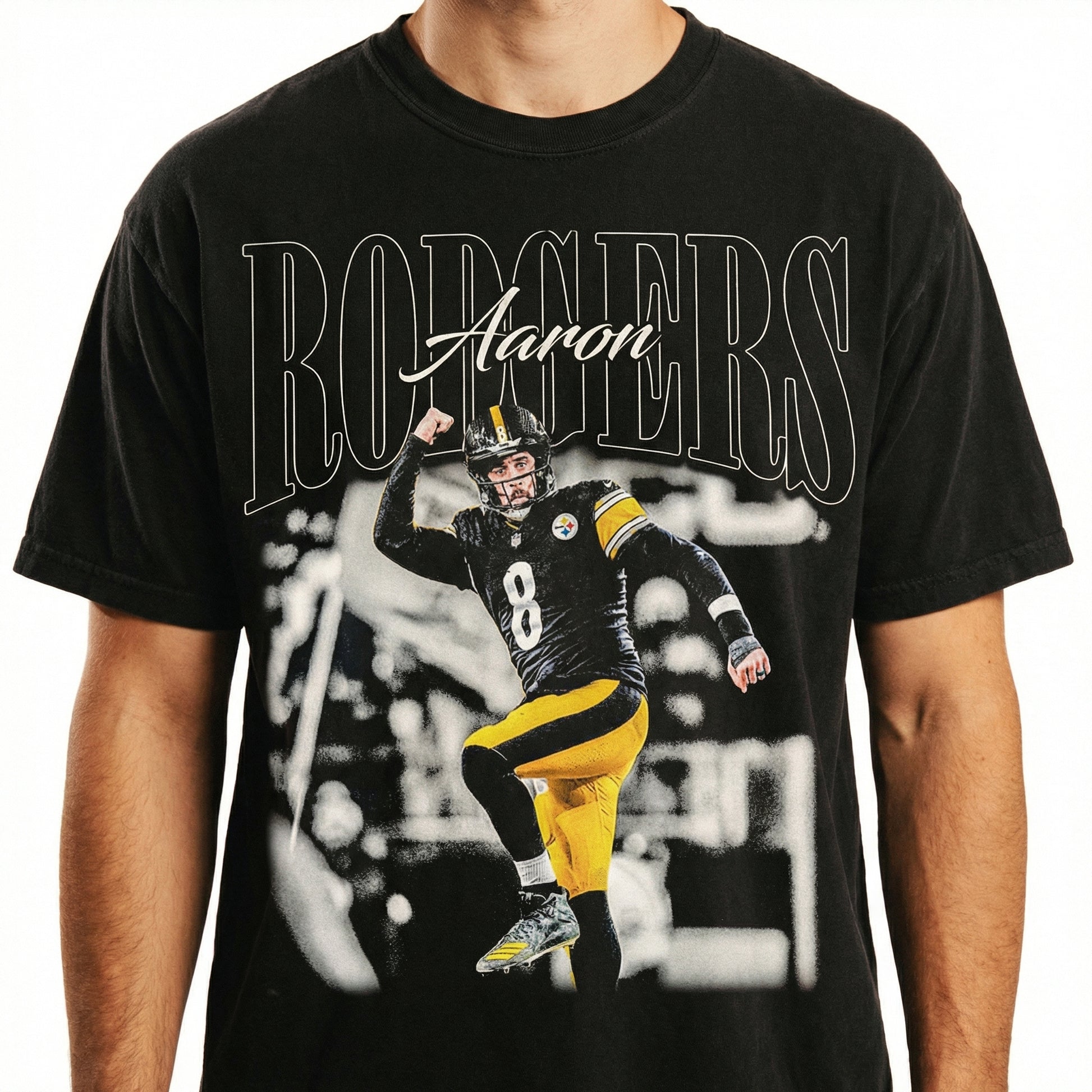 Retro Rodgers 90s Football Graphic Tee - Vintage Game Day Shirt