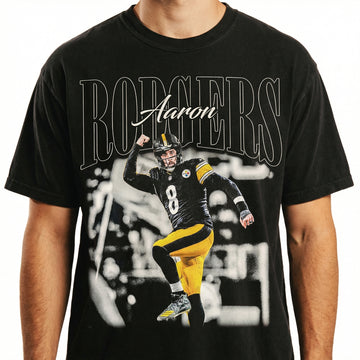 Retro Rodgers 90s Football Graphic Tee - Vintage Game Day Shirt