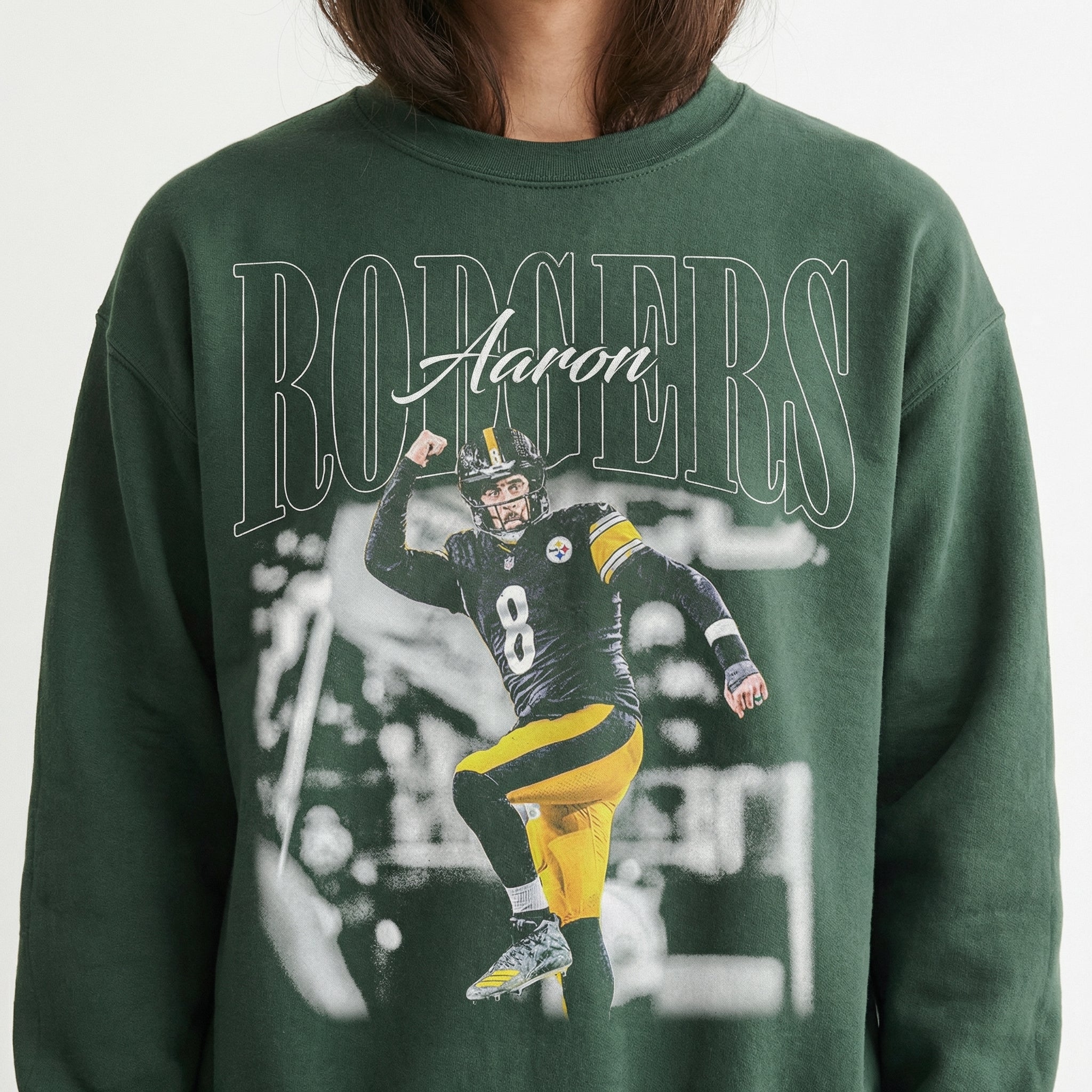 Retro Rodgers 90s Football Graphic Tee - Vintage Game Day Shirt