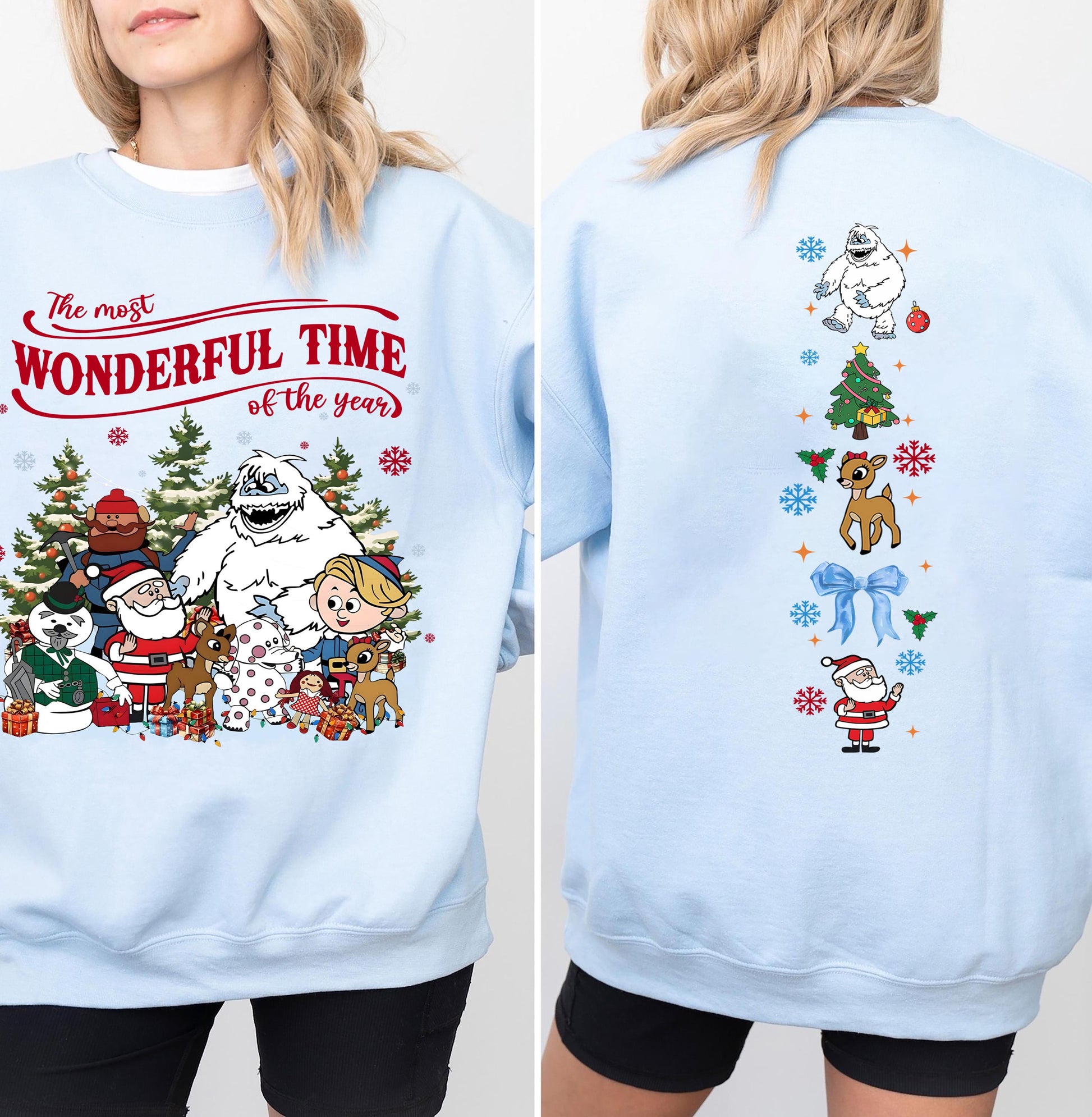 Retro Rudolph Red Nosed Reindeer Sweatshirt Vintage Christmas Shirt Holiday Pullover