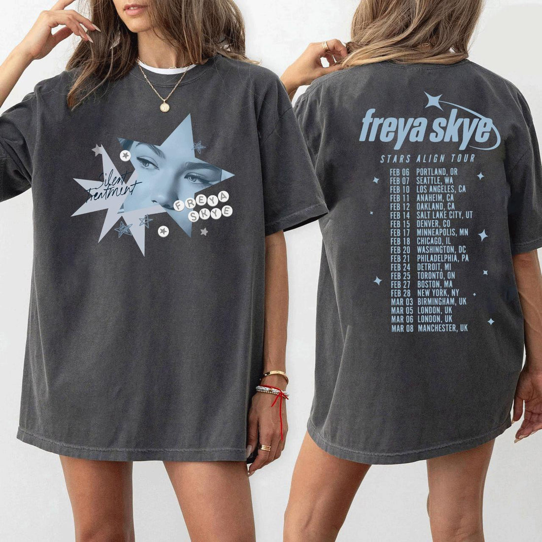 Retro Silent Treatment Graphic T-Shirt – 2026 Pop Music Tour Inspired Festival Tee