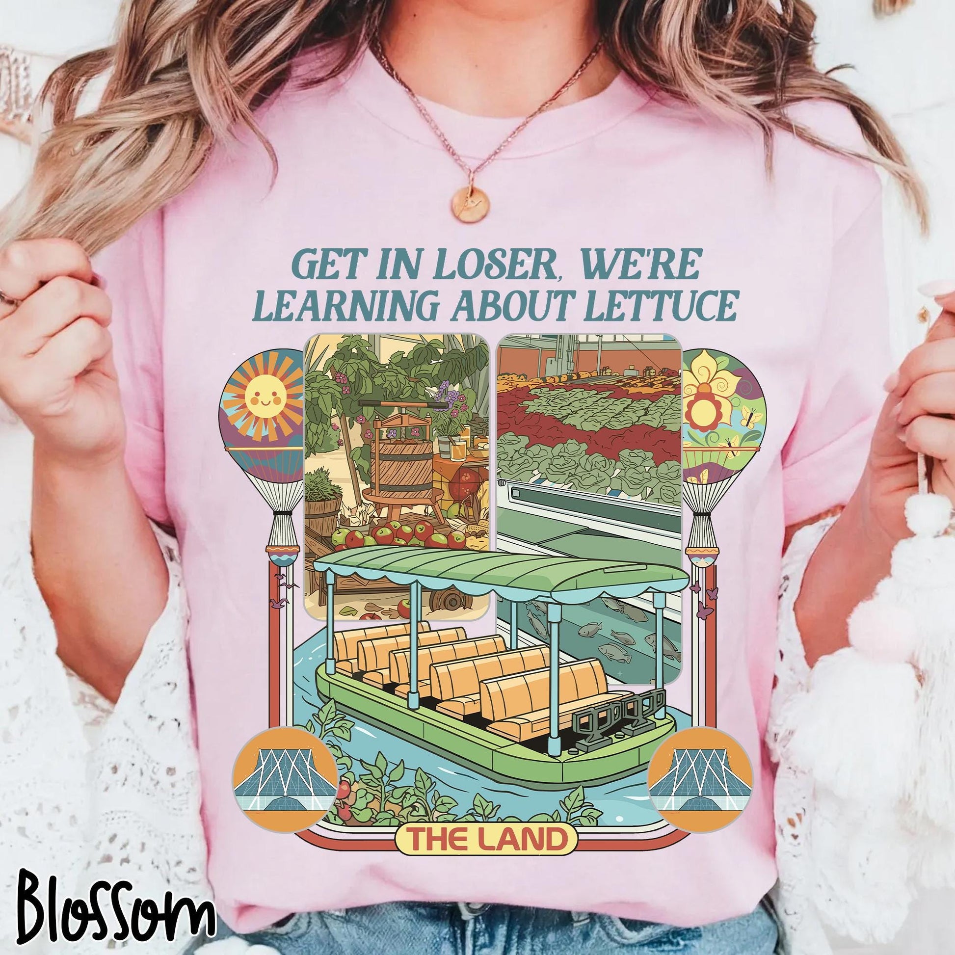 Retro Theme Park Farm Aesthetic T-Shirt – Funny Lettuce Education Graphic Tee