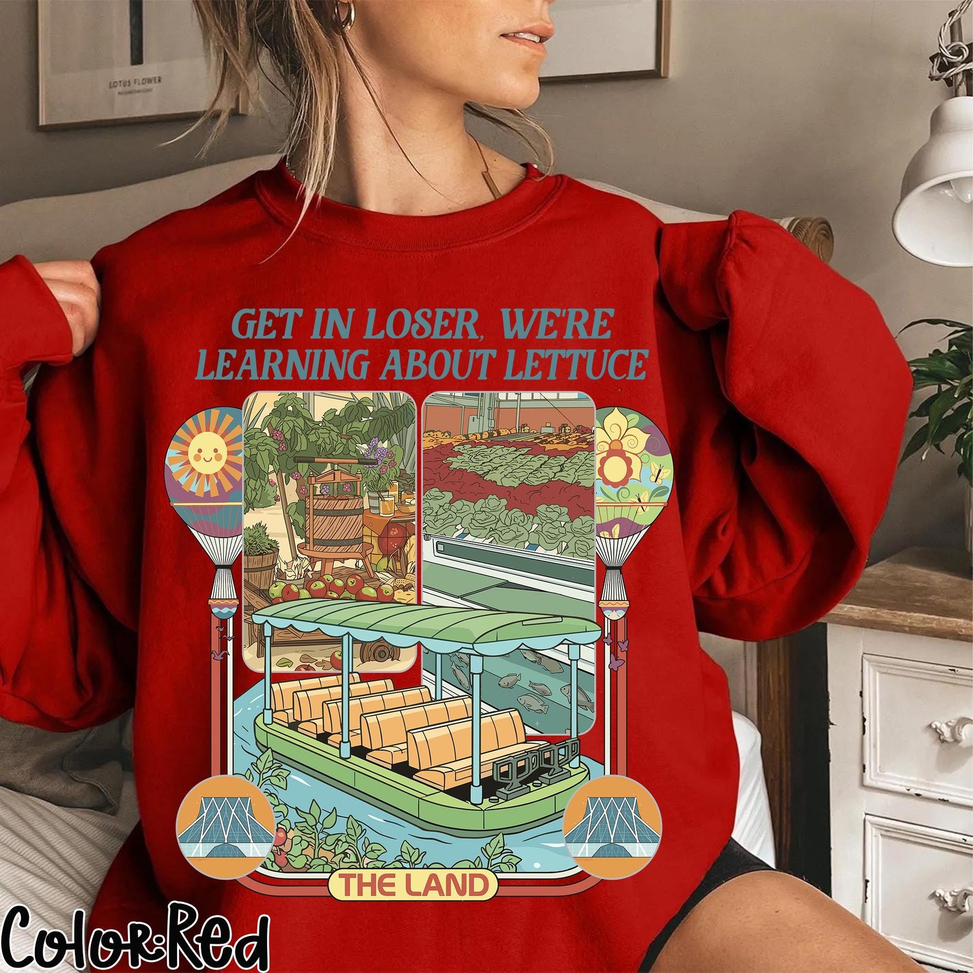 Retro Theme Park Farm Aesthetic T-Shirt – Funny Lettuce Education Graphic Tee