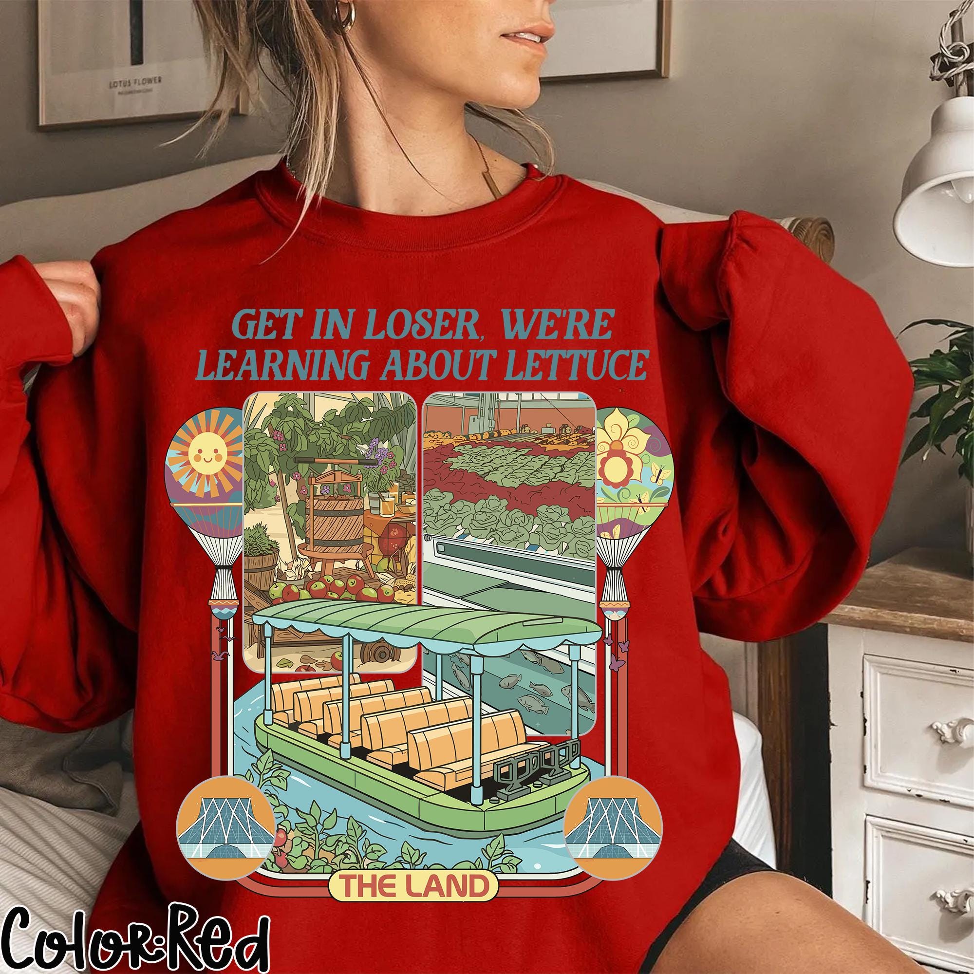 Retro Theme Park Farm Aesthetic T-Shirt – Funny Lettuce Education Graphic Tee
