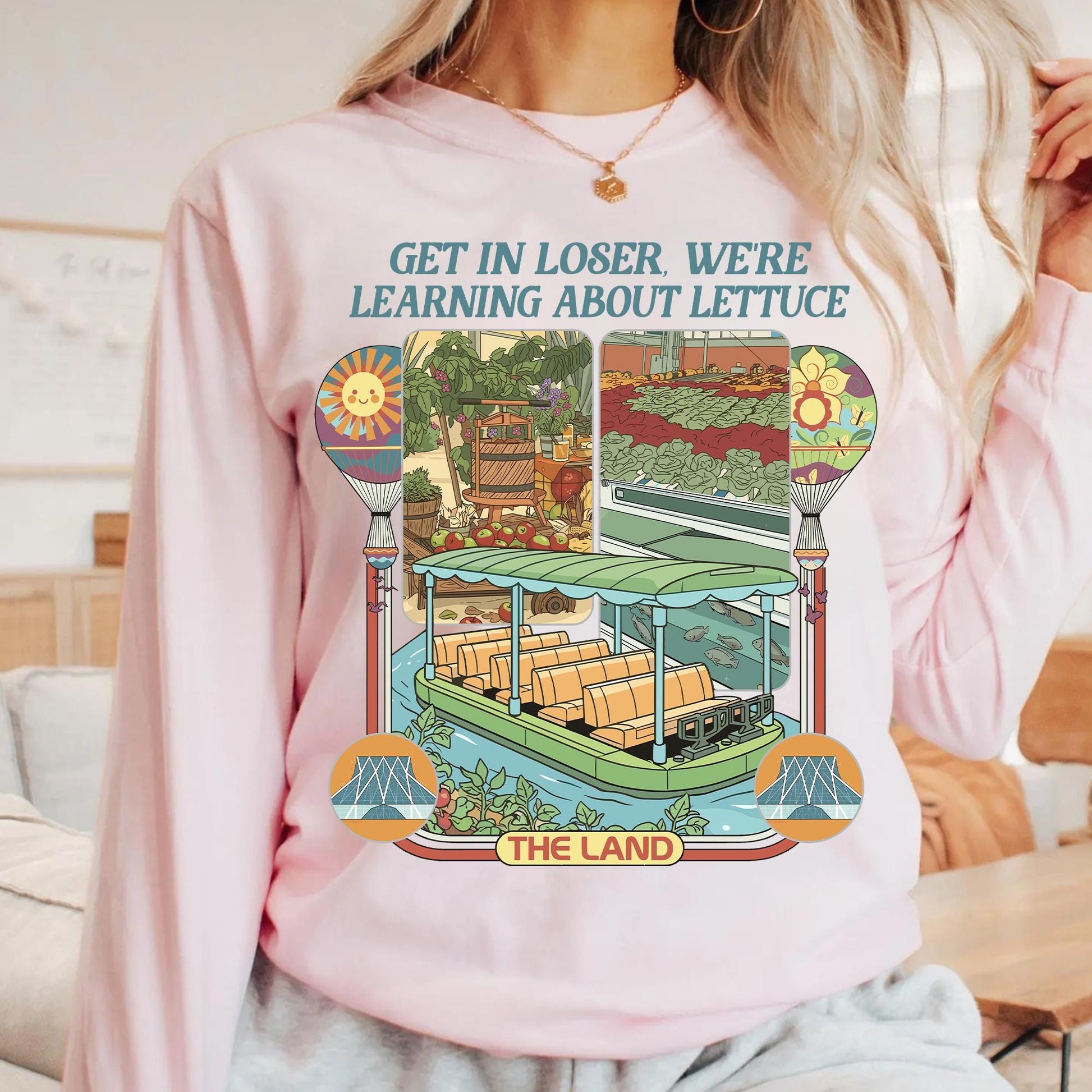 Retro Theme Park Farm Aesthetic T-Shirt – Funny Lettuce Education Graphic Tee