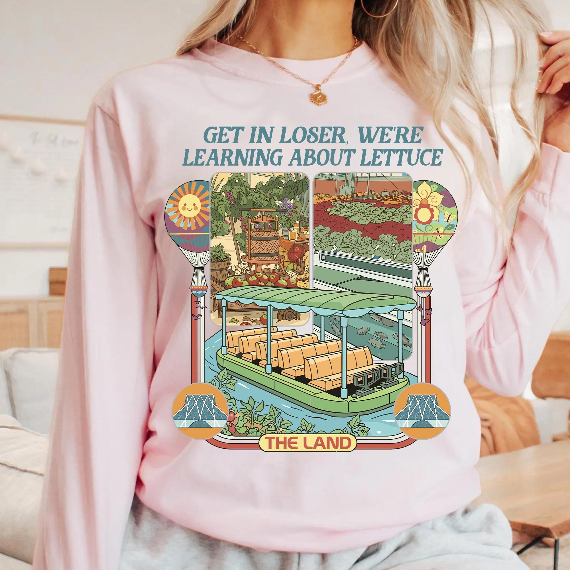 Retro Theme Park Farm Aesthetic T-Shirt – Funny Lettuce Education Graphic Tee