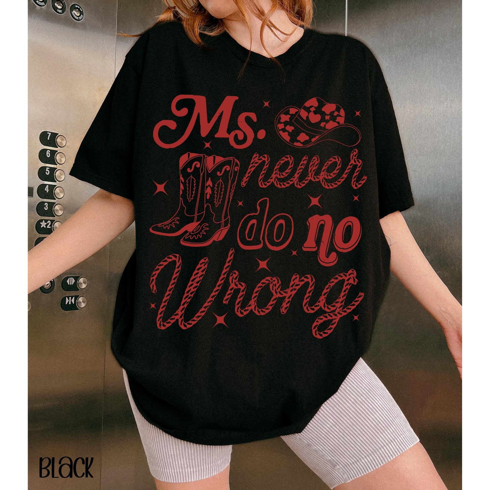 Retro Wallen Cowgirl T-Shirt – Never Do No Wrong Country Concert Tee