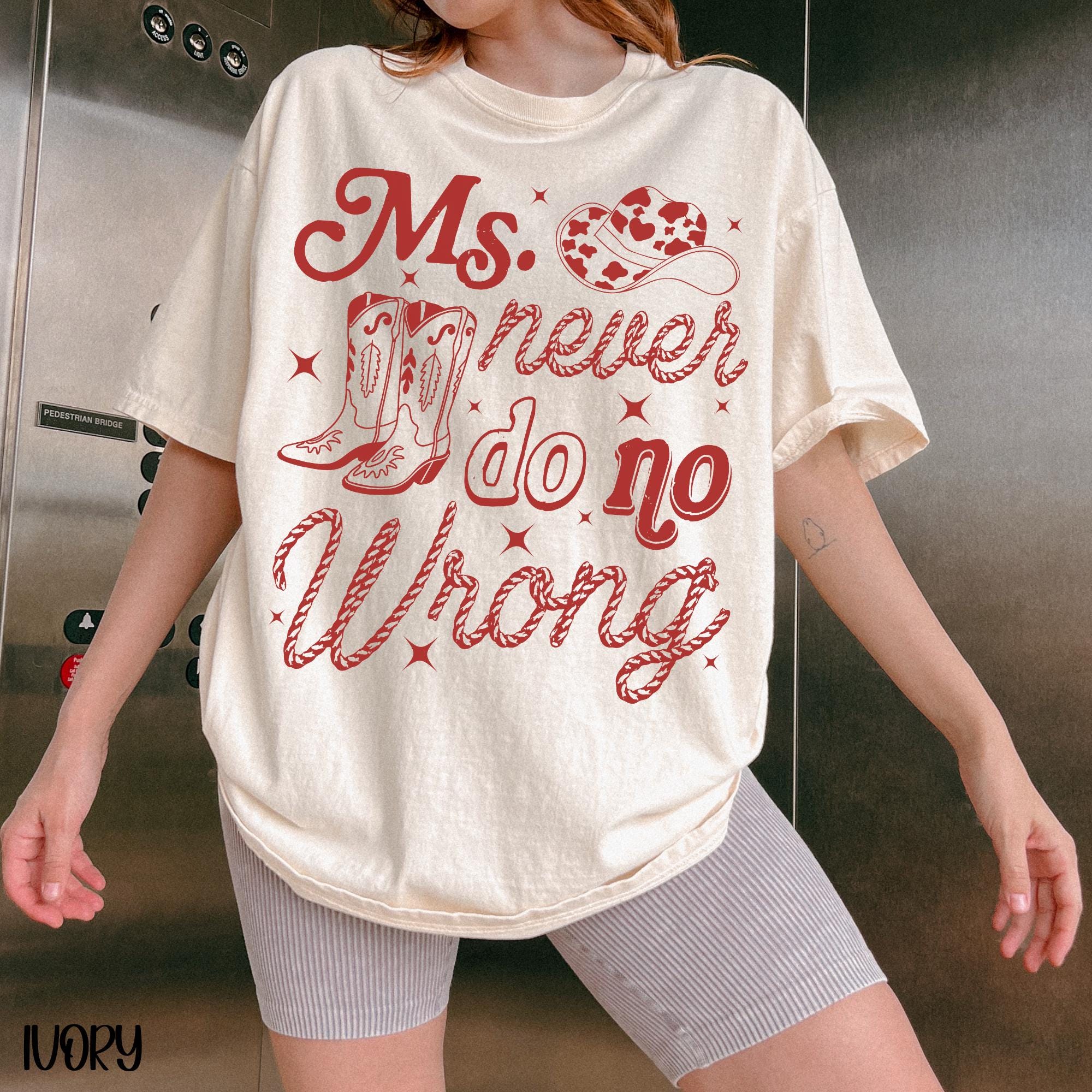 Retro Wallen Cowgirl T-Shirt – Never Do No Wrong Country Concert Tee