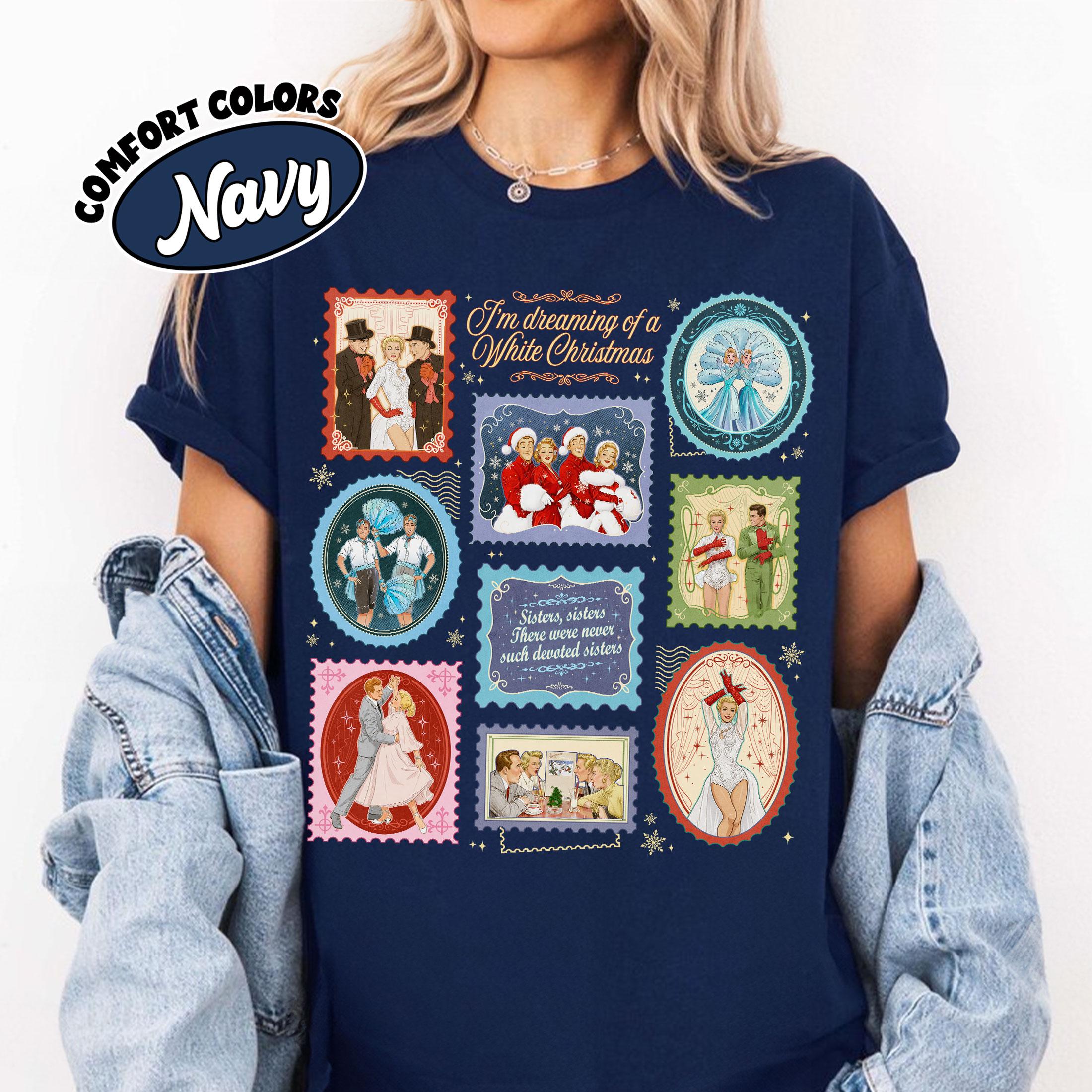 Retro Christmas Movie Stamps Shirt – Holiday Haynes Sisters Inspired Tee