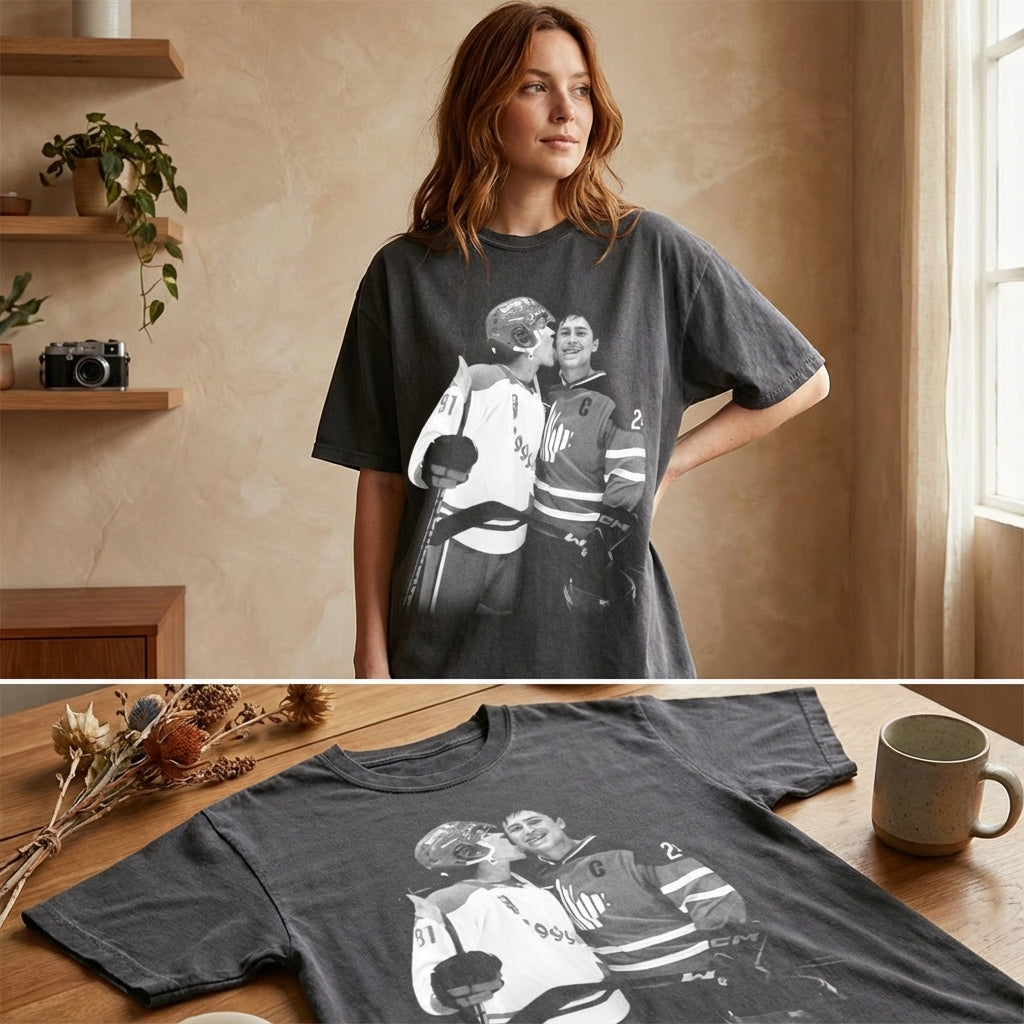 Retro Hockey Rivalry Shirt – Vintage Hockey Fan Tee – Game Day Graphic T Shirt