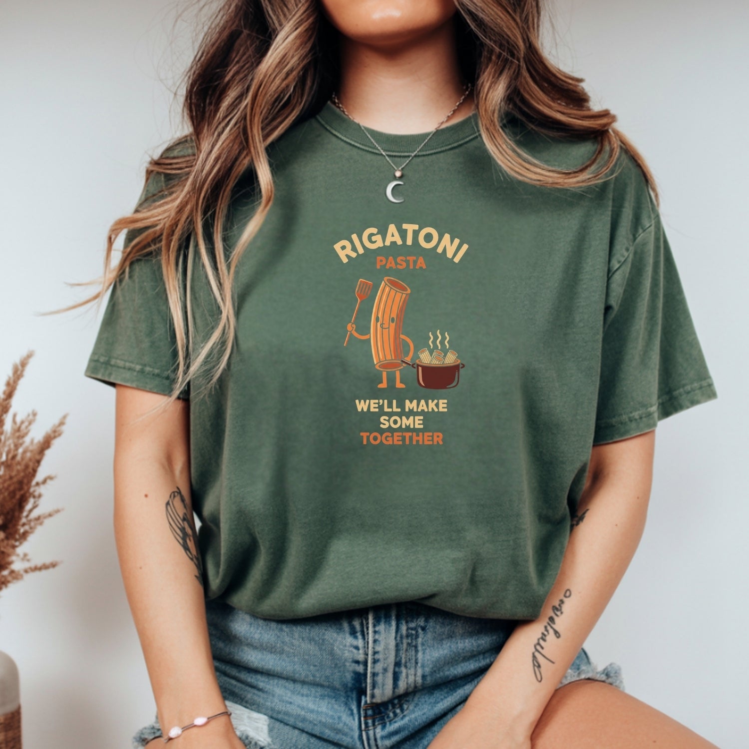Rigatoni Pasta Meme Shirt – Funny Worm Inside Joke Unisex Tee
