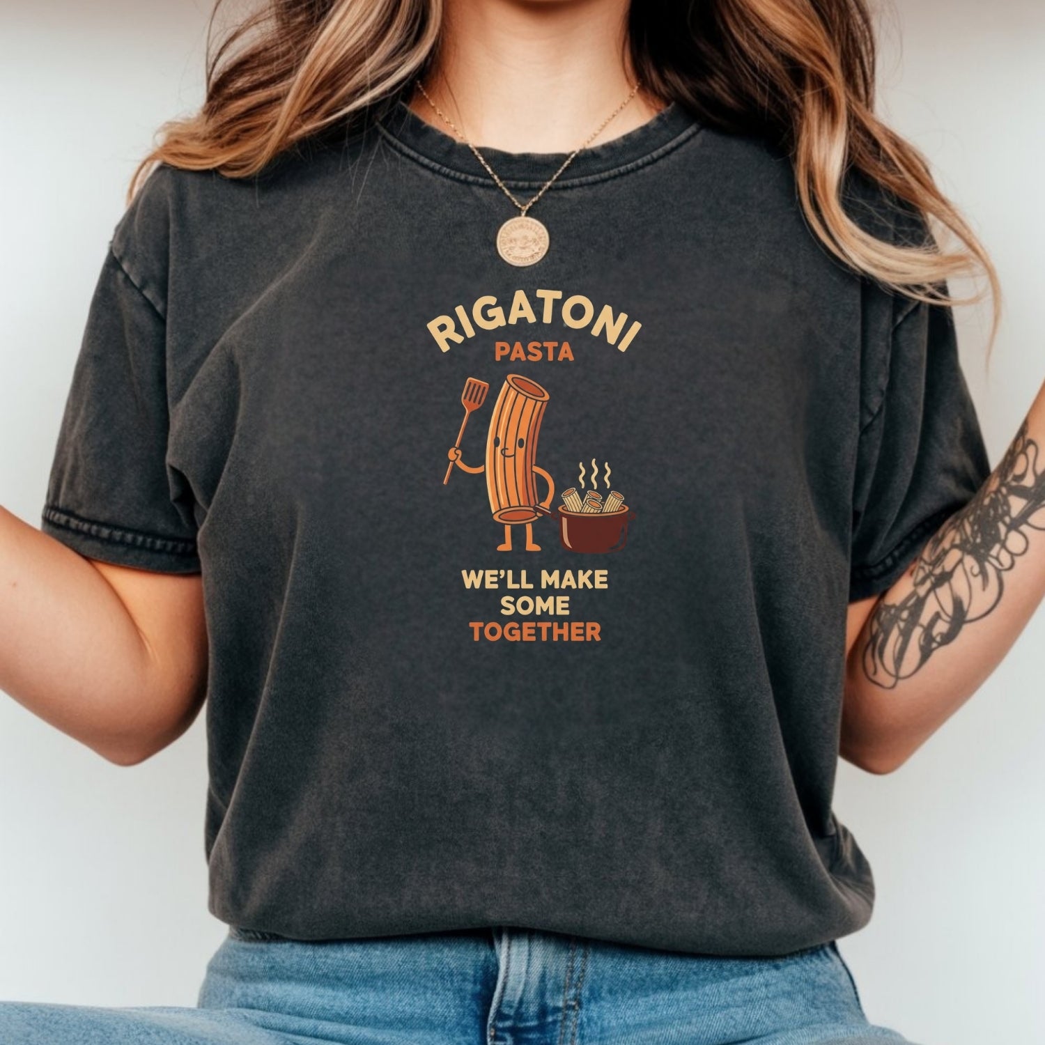 Rigatoni Pasta Meme Shirt – Funny Worm Inside Joke Unisex Tee