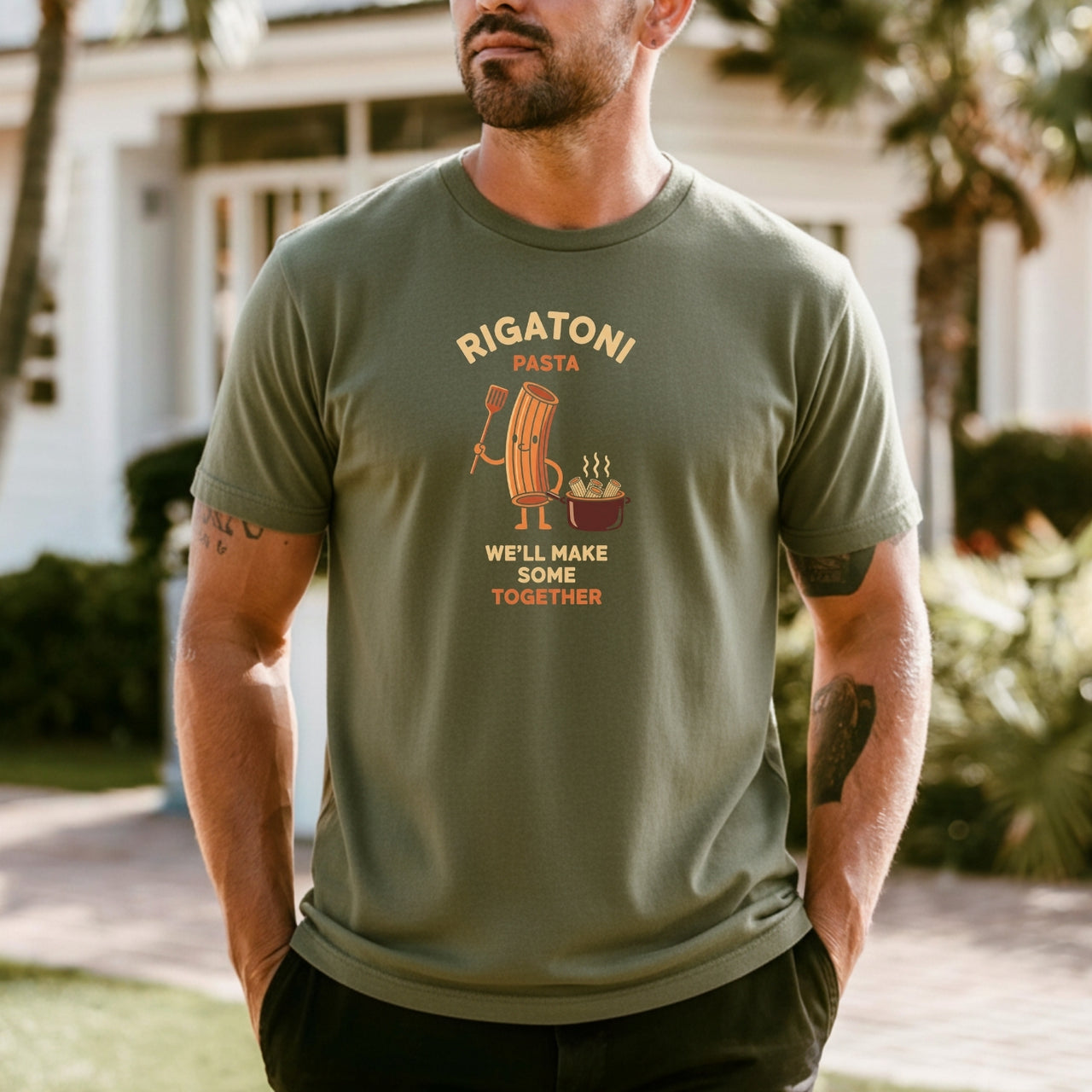 Rigatoni Pasta Meme Shirt – Funny Worm Inside Joke Unisex Tee