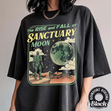 Rise and Fall of Sanctuary Moon Shirt – Retro Sci-Fi Book Lover Graphic Tee