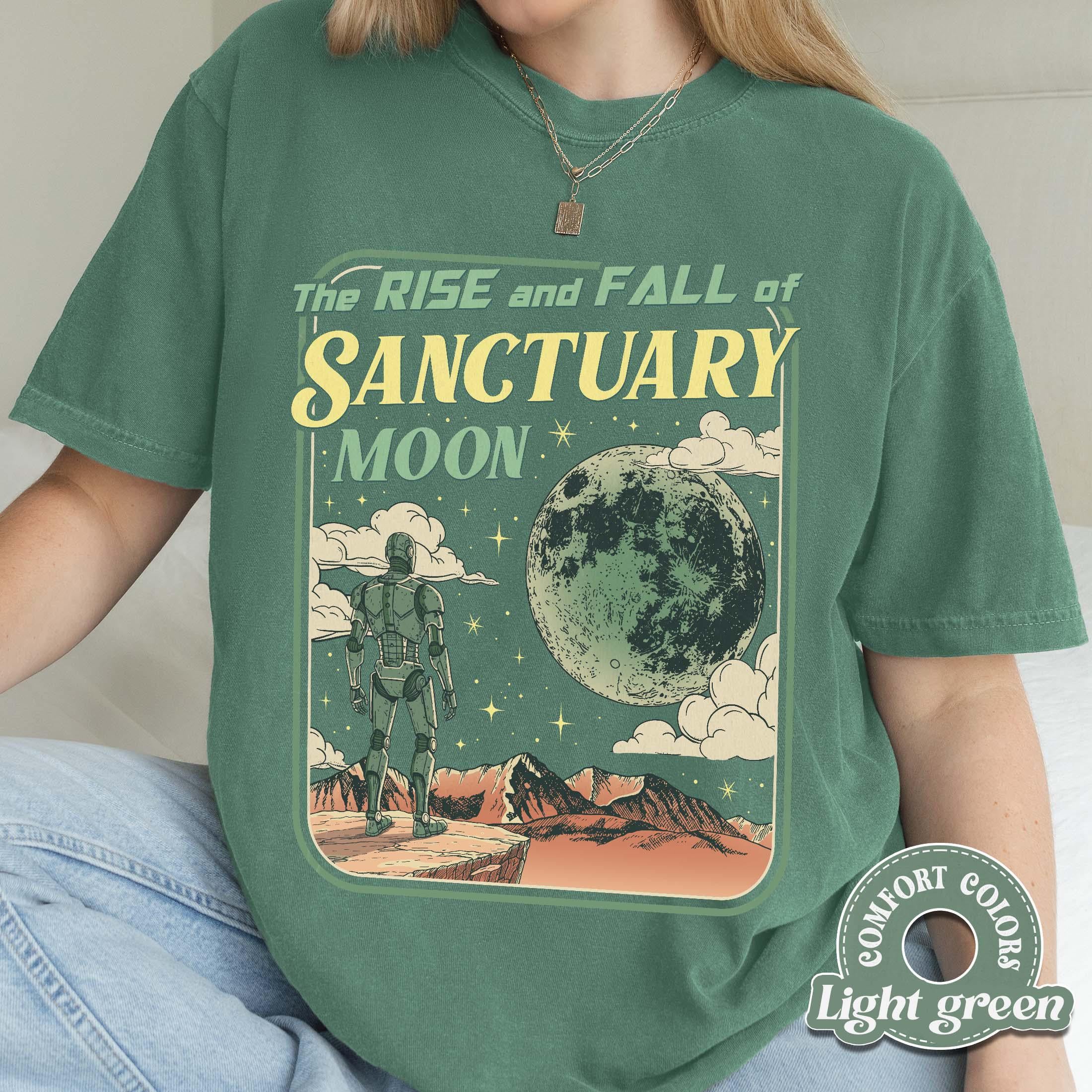 Rise and Fall of Sanctuary Moon Shirt – Retro Sci-Fi Book Lover Graphic Tee