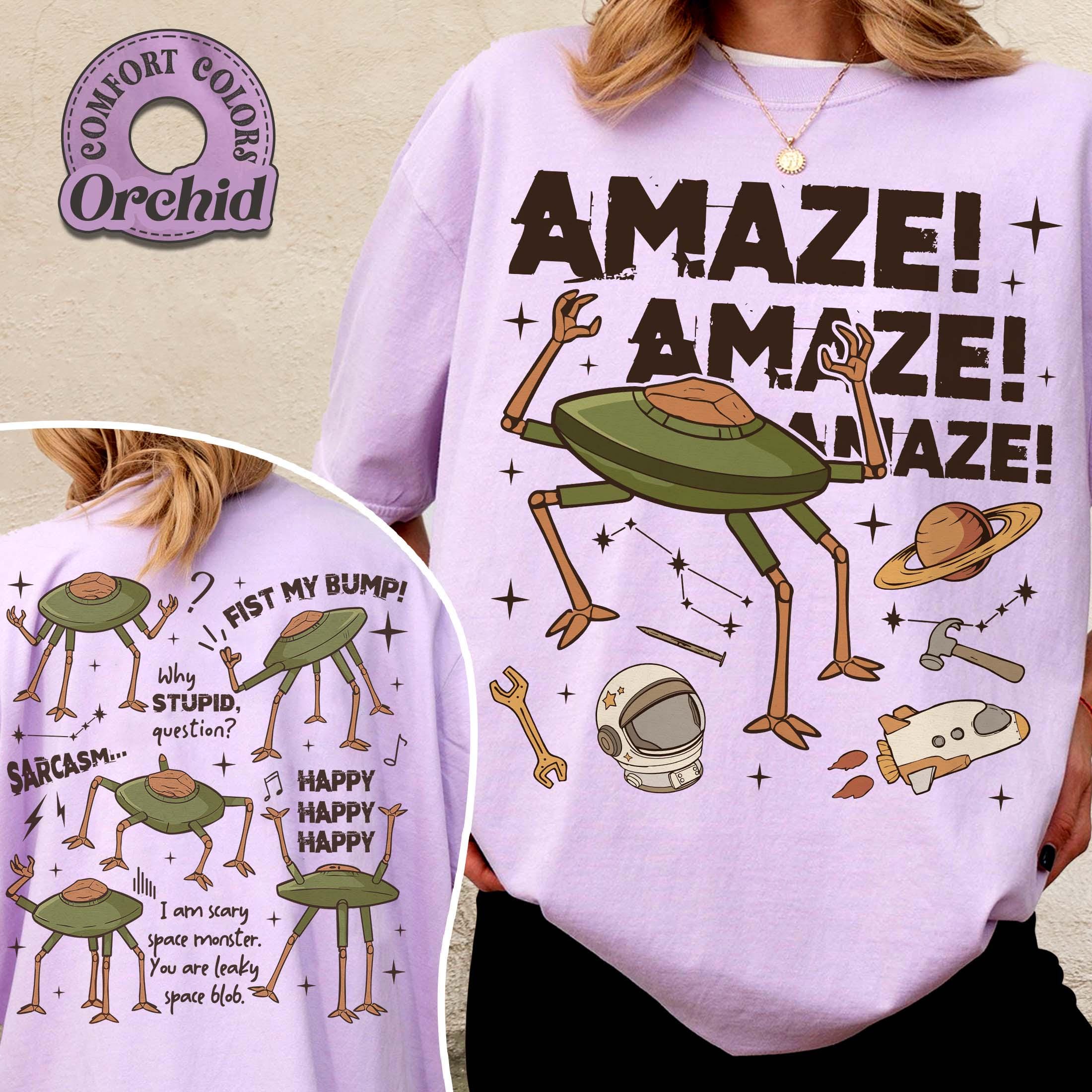 Rocky Amaze Amaze Amaze T-Shirt – Funny Retro Sci-Fi Alien Tee