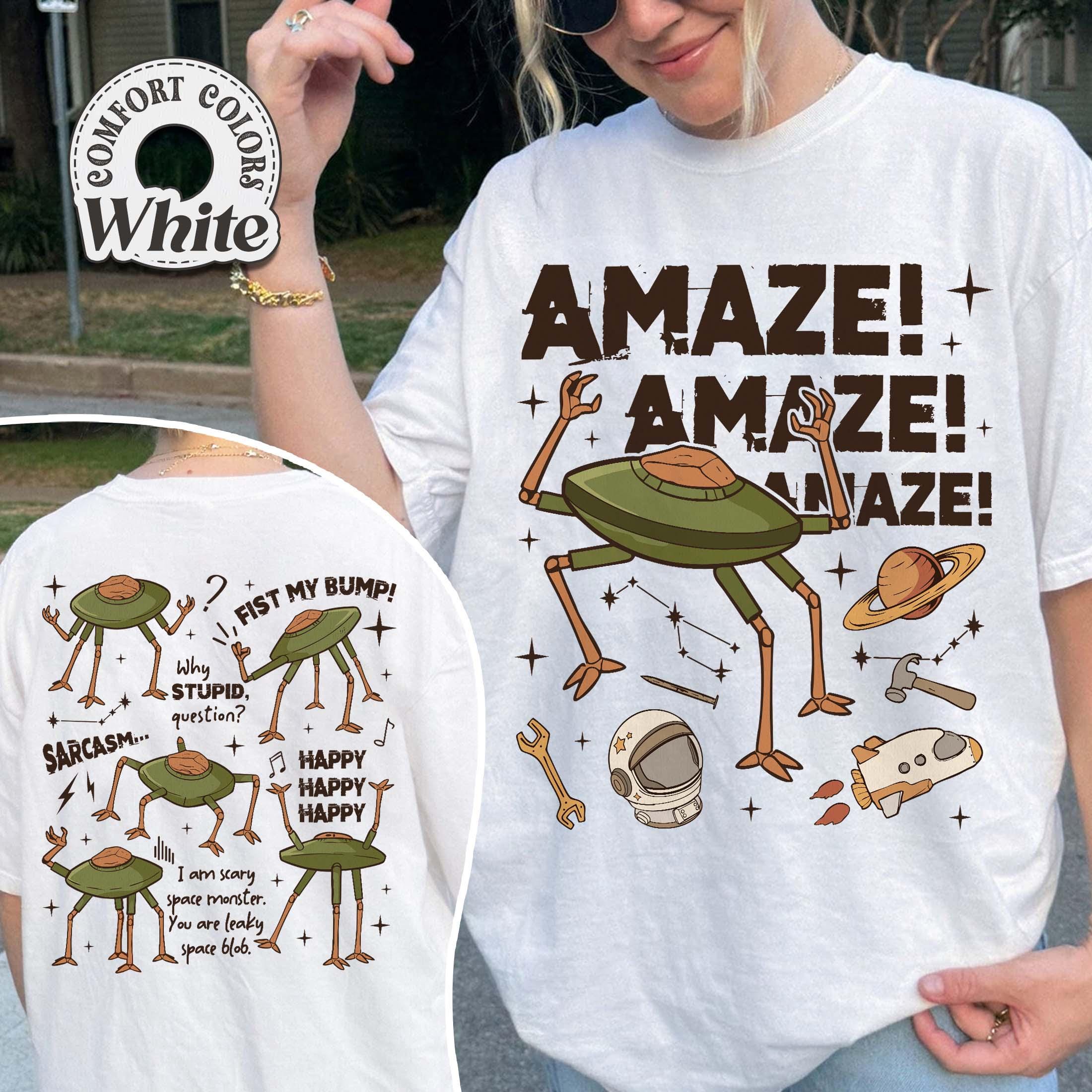 Rocky Amaze Amaze Amaze T-Shirt – Funny Retro Sci-Fi Alien Tee