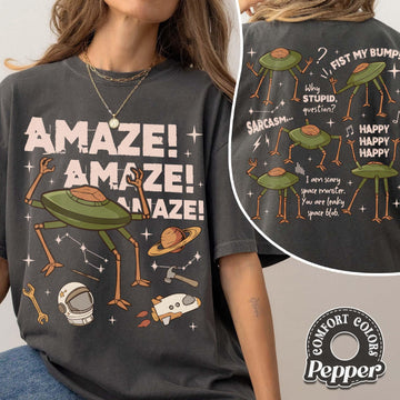 Rocky Amaze Amaze Amaze T-Shirt – Funny Retro Sci-Fi Alien Tee