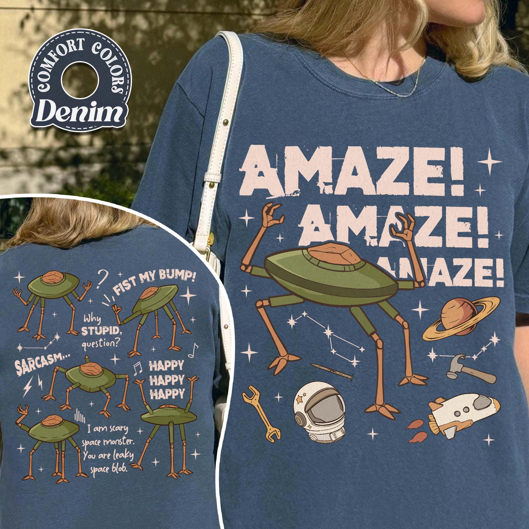 Rocky Amaze Amaze Amaze T-Shirt – Funny Retro Sci-Fi Alien Tee