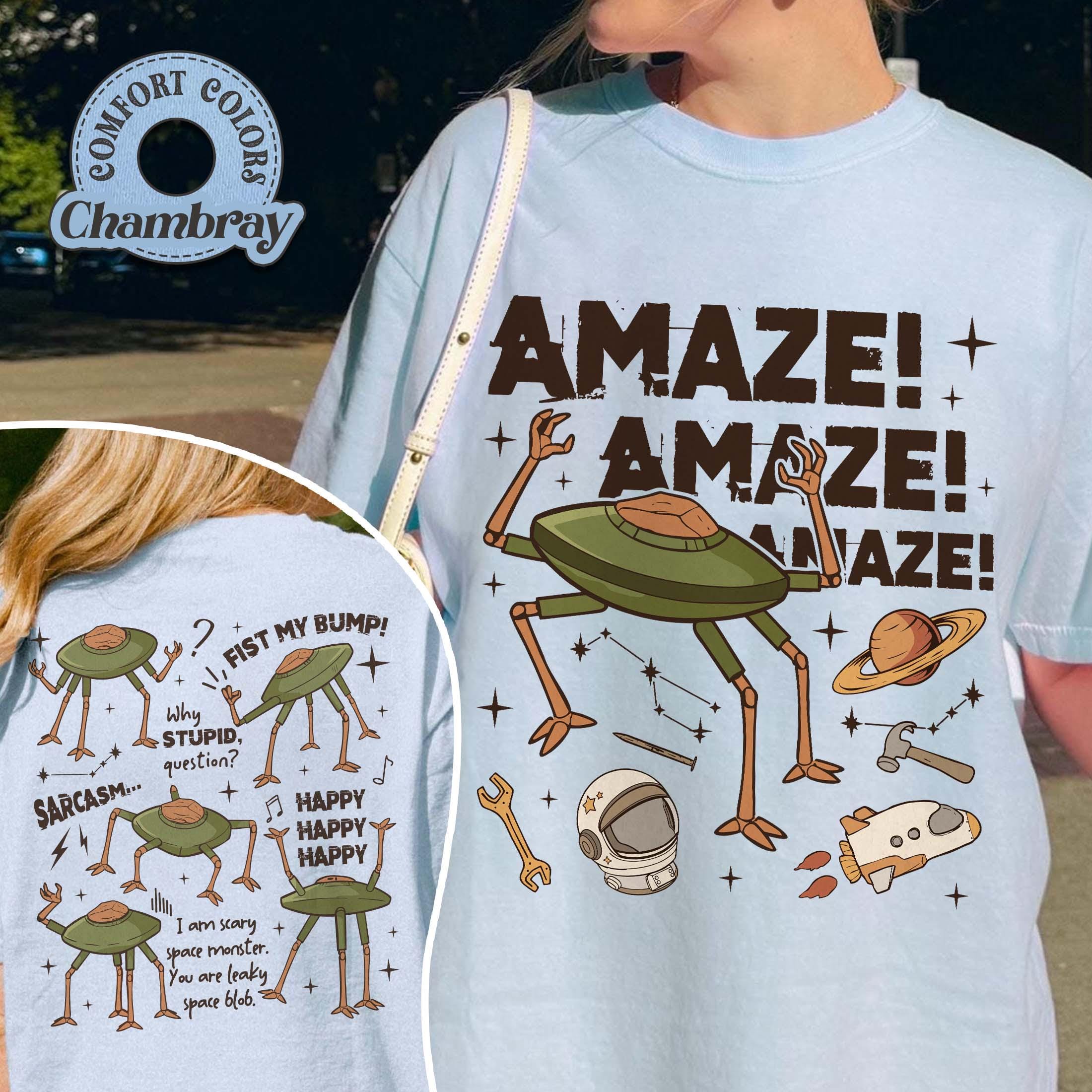 Rocky Amaze Amaze Amaze T-Shirt – Funny Retro Sci-Fi Alien Tee