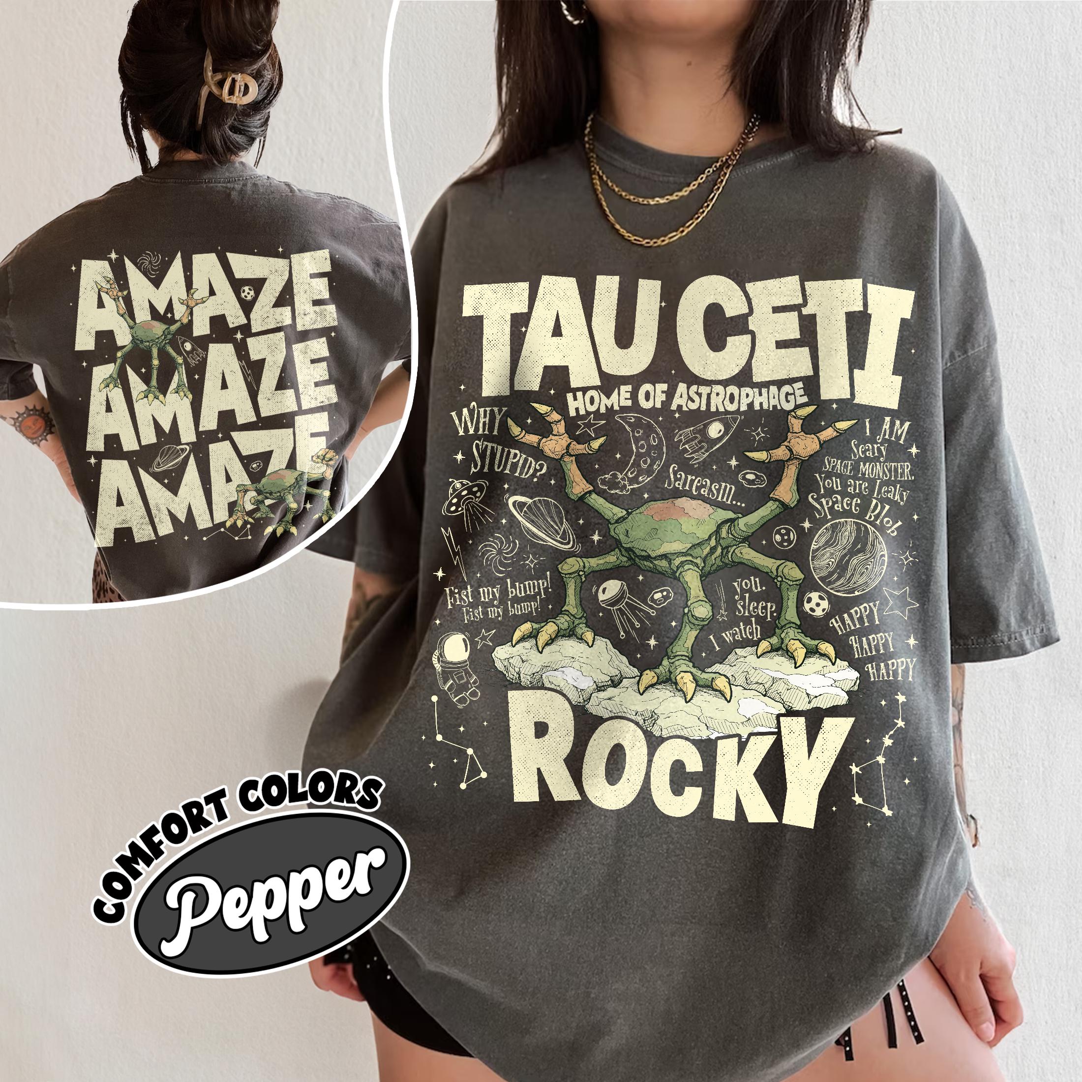 Rocky Tau Ceti Astrophage Graphic T-Shirt – Sci-Fi Lover Gift Tee