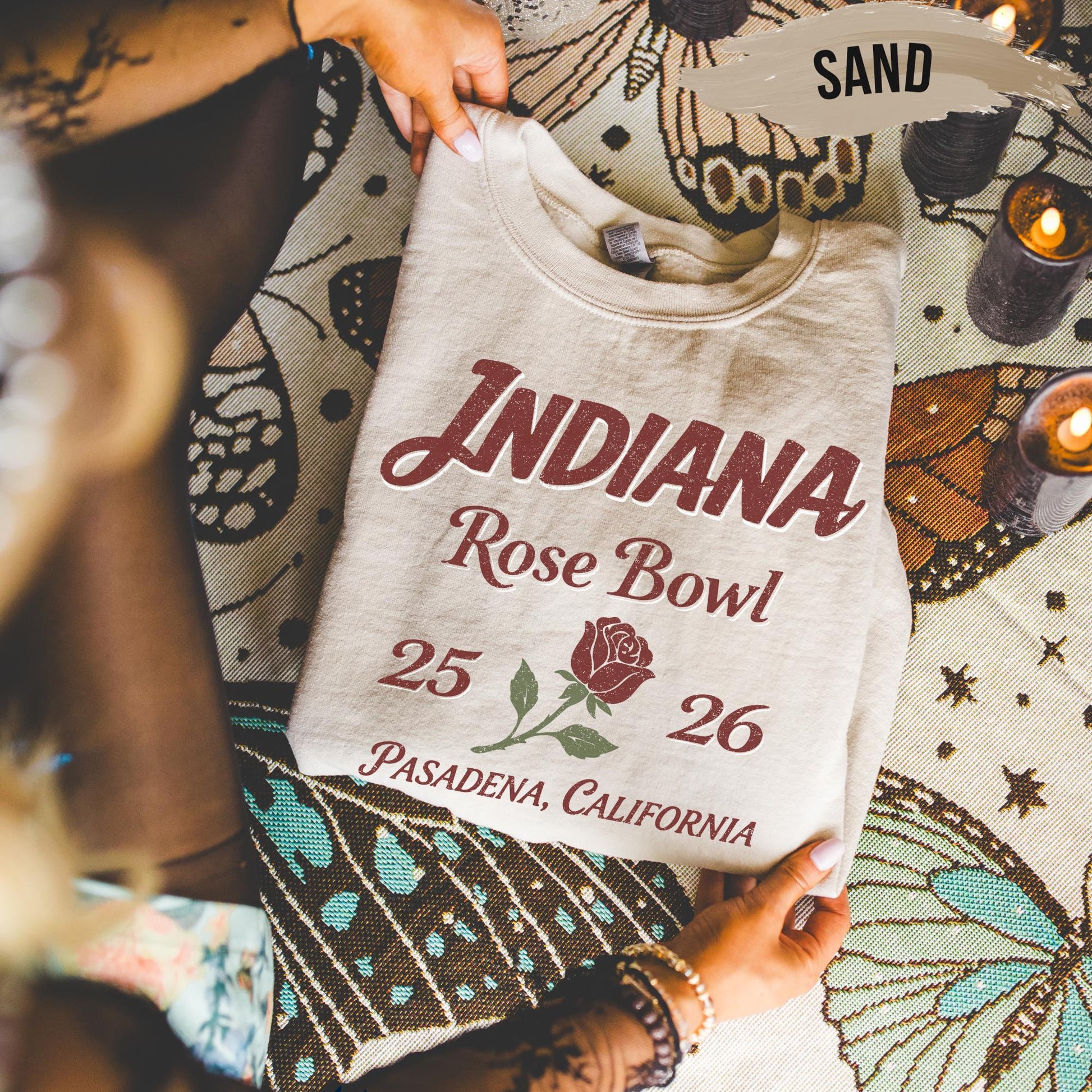 Rose Bowl Inspired Indiana Sweatshirt or T-Shirt – College Football Fan Apparel