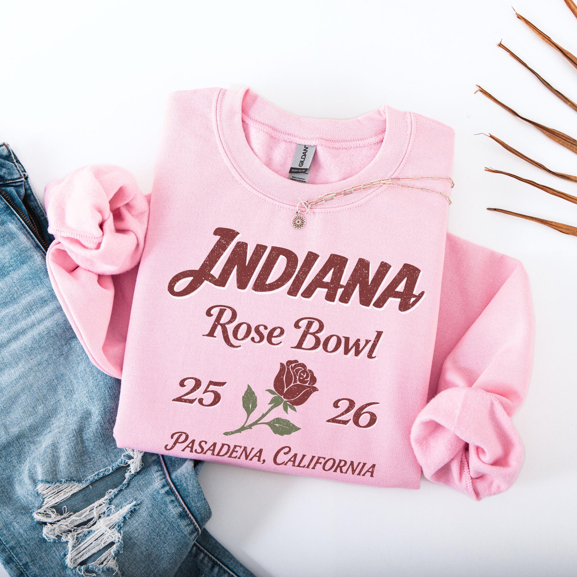 Rose Bowl Inspired Indiana Sweatshirt or T-Shirt – College Football Fan Apparel