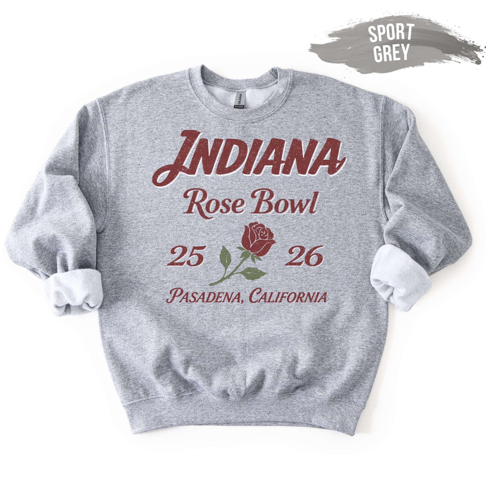 Rose Bowl Inspired Indiana Sweatshirt or T-Shirt – College Football Fan Apparel