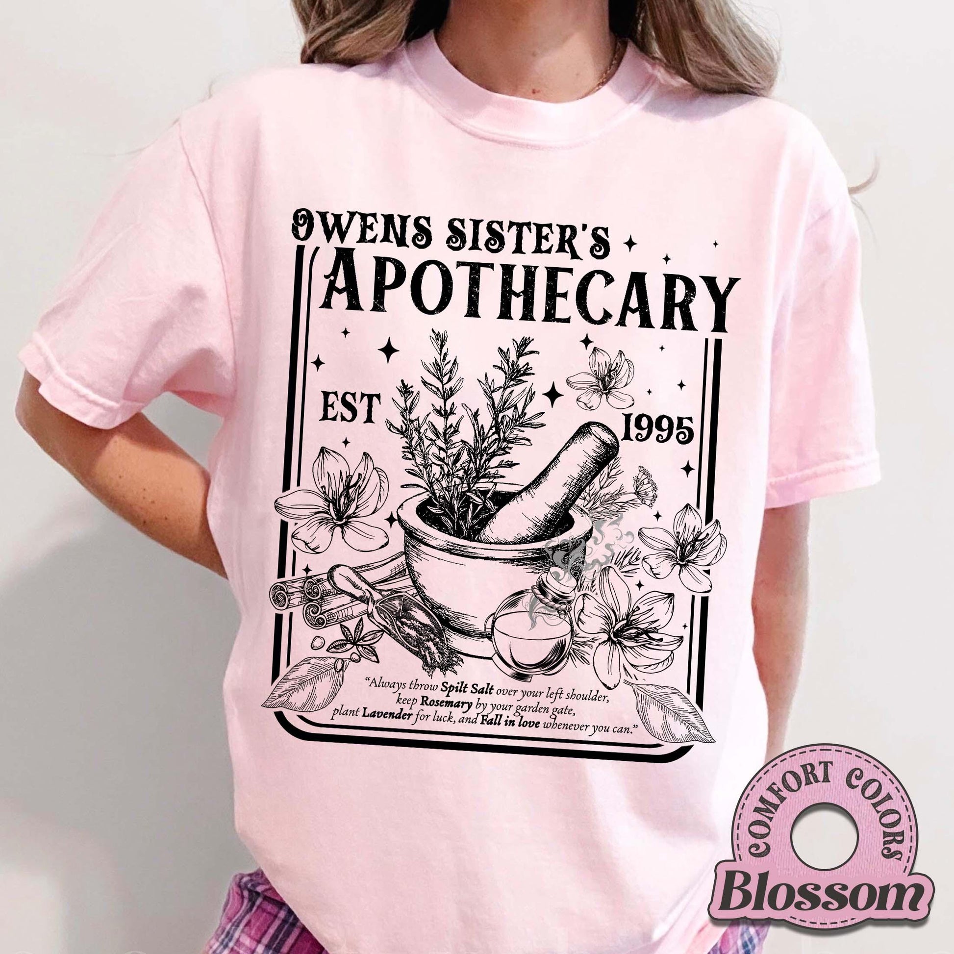 Witchy Magic Spell Shirt – Salt Rosemary Lavender Love Tee – Cozy Fall Halloween Shirt