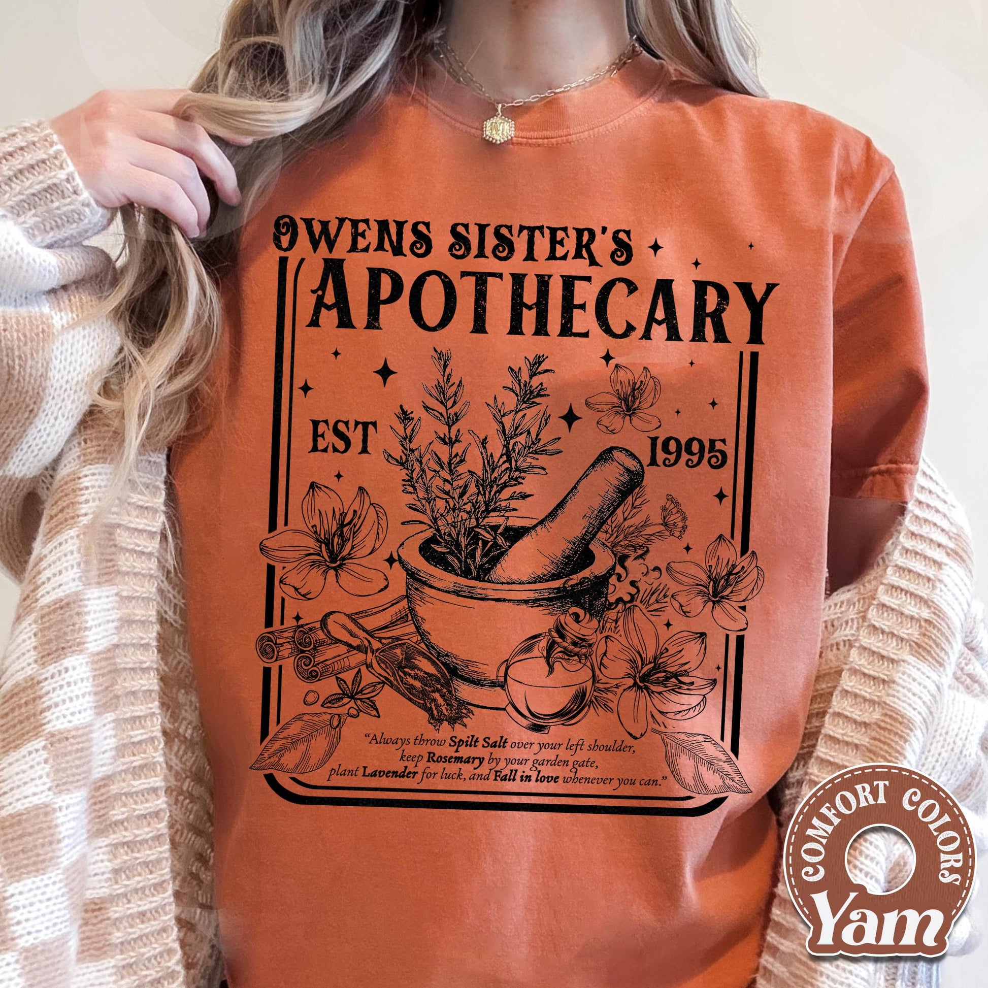 Witchy Magic Spell Shirt – Salt Rosemary Lavender Love Tee – Cozy Fall Halloween Shirt