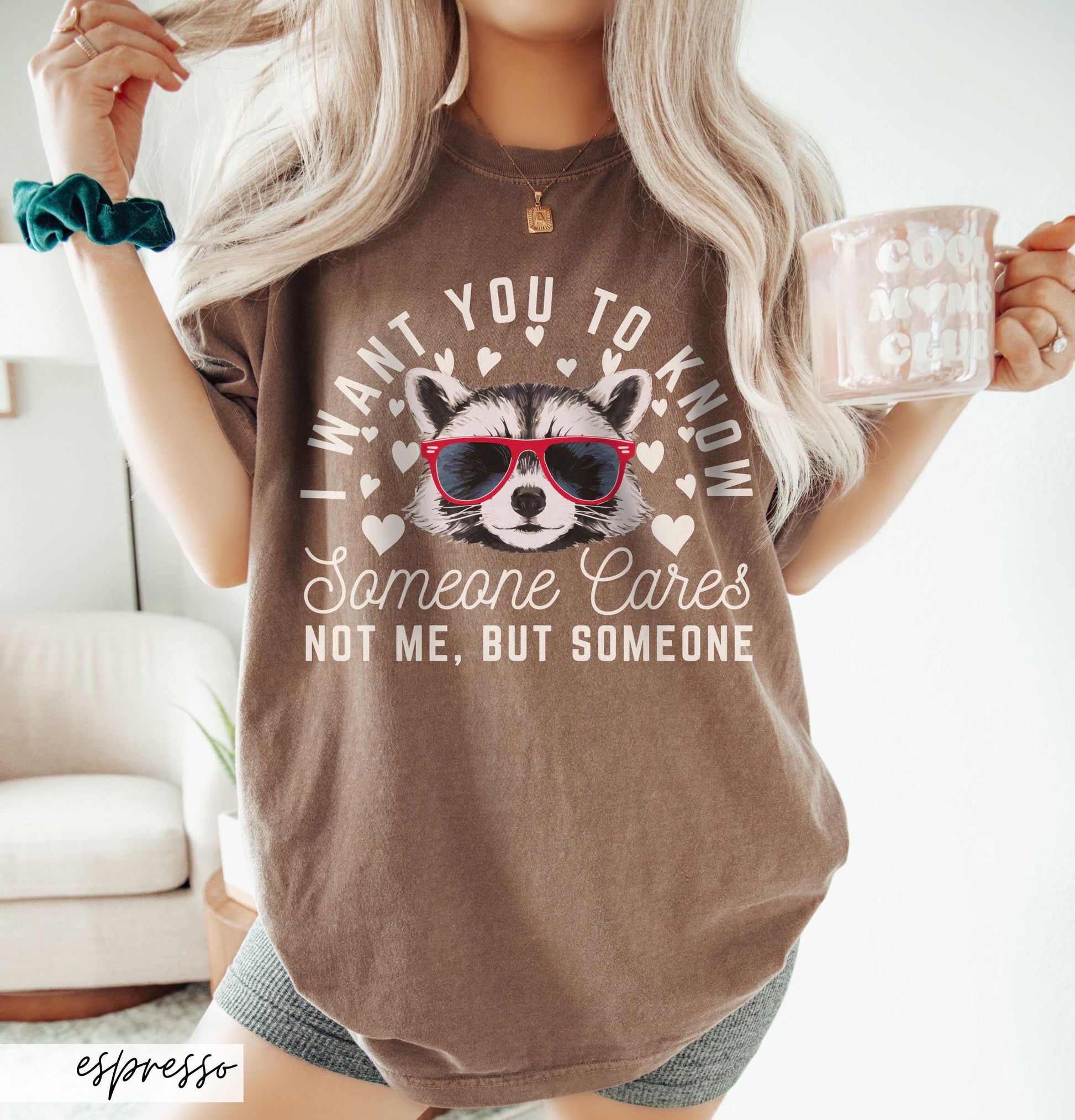 Sarcastic Raccoon Valentine’s Day T-Shirt – Funny Love Graphic Tee