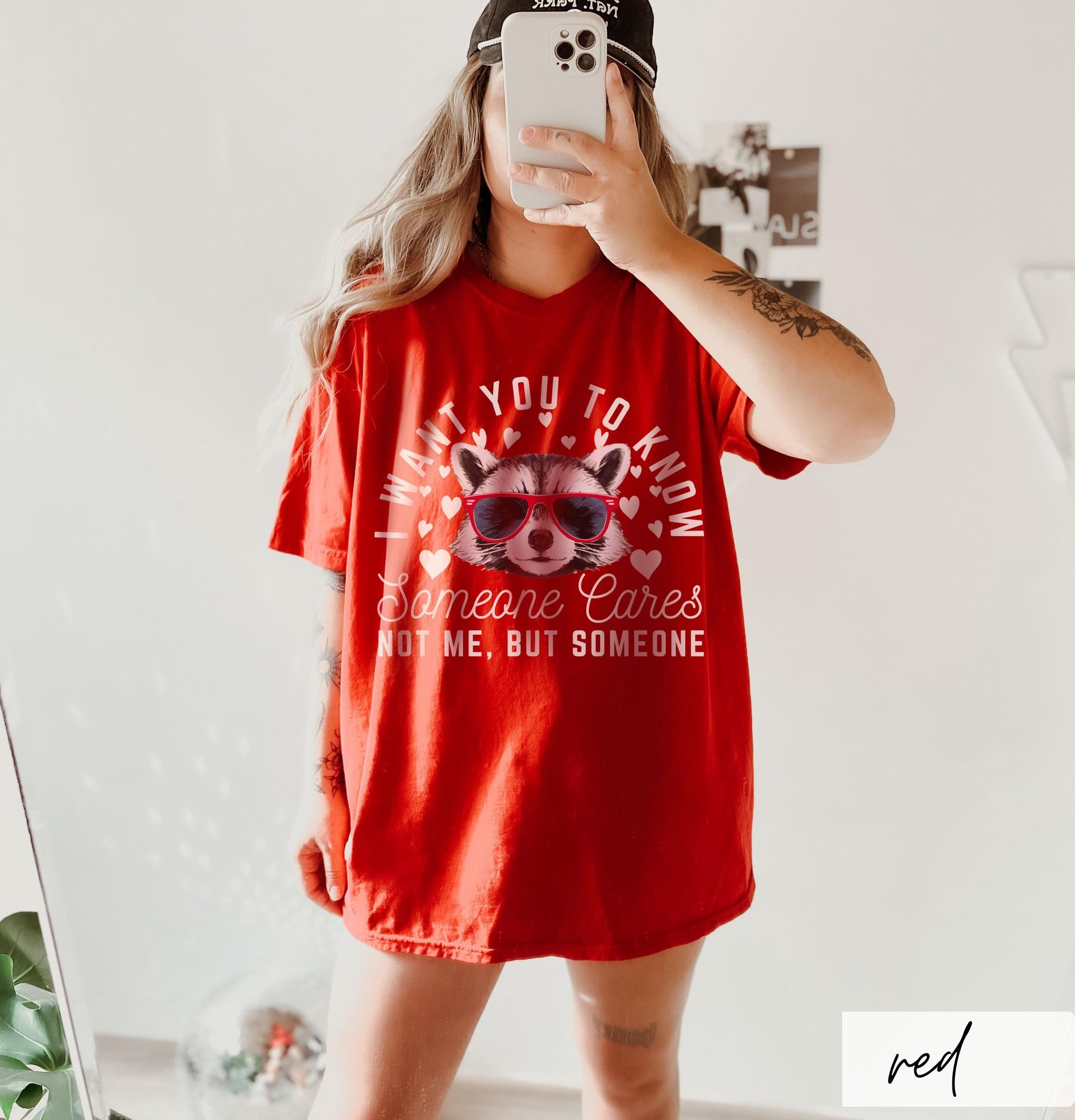 Sarcastic Raccoon Valentine’s Day T-Shirt – Funny Love Graphic Tee