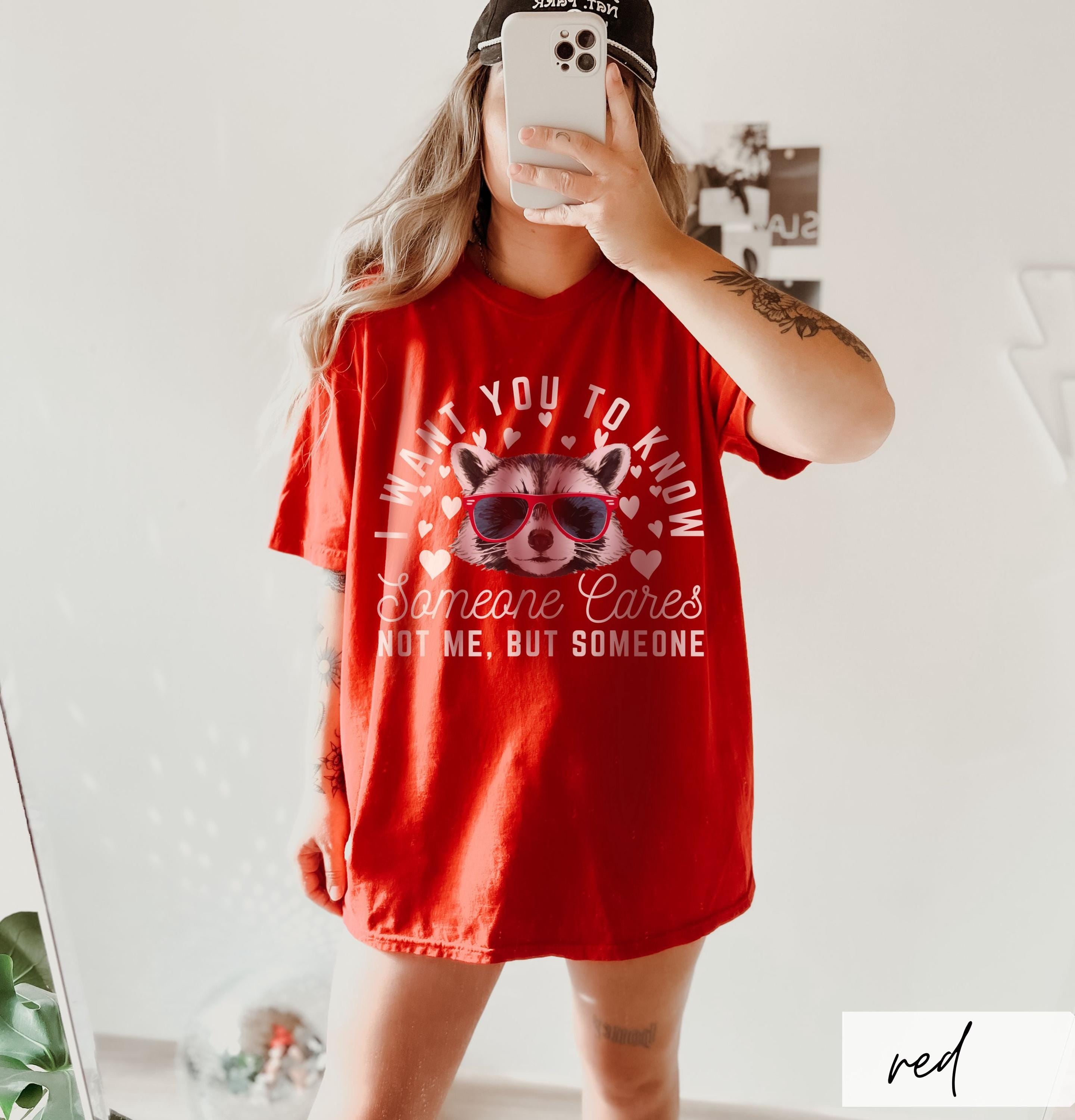 Sarcastic Raccoon Valentine’s Day T-Shirt – Funny Love Graphic Tee