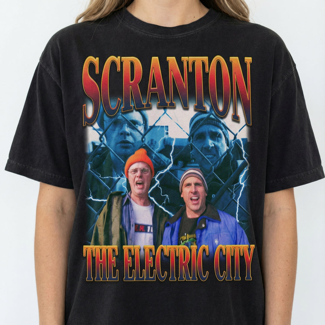 Scranton The Electric City T-Shirt – Retro Pennsylvania City Slogan Graphic Tee