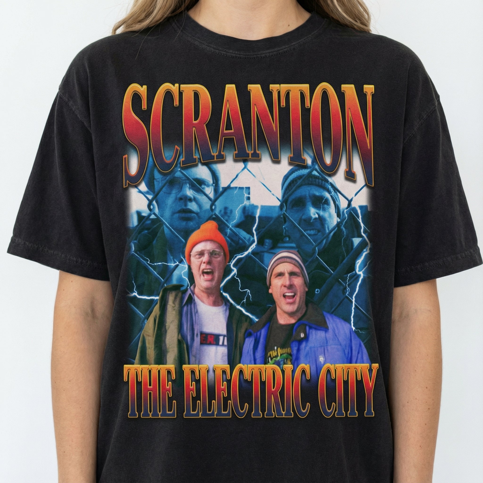 Scranton The Electric City T-Shirt – Retro Pennsylvania City Slogan Graphic Tee