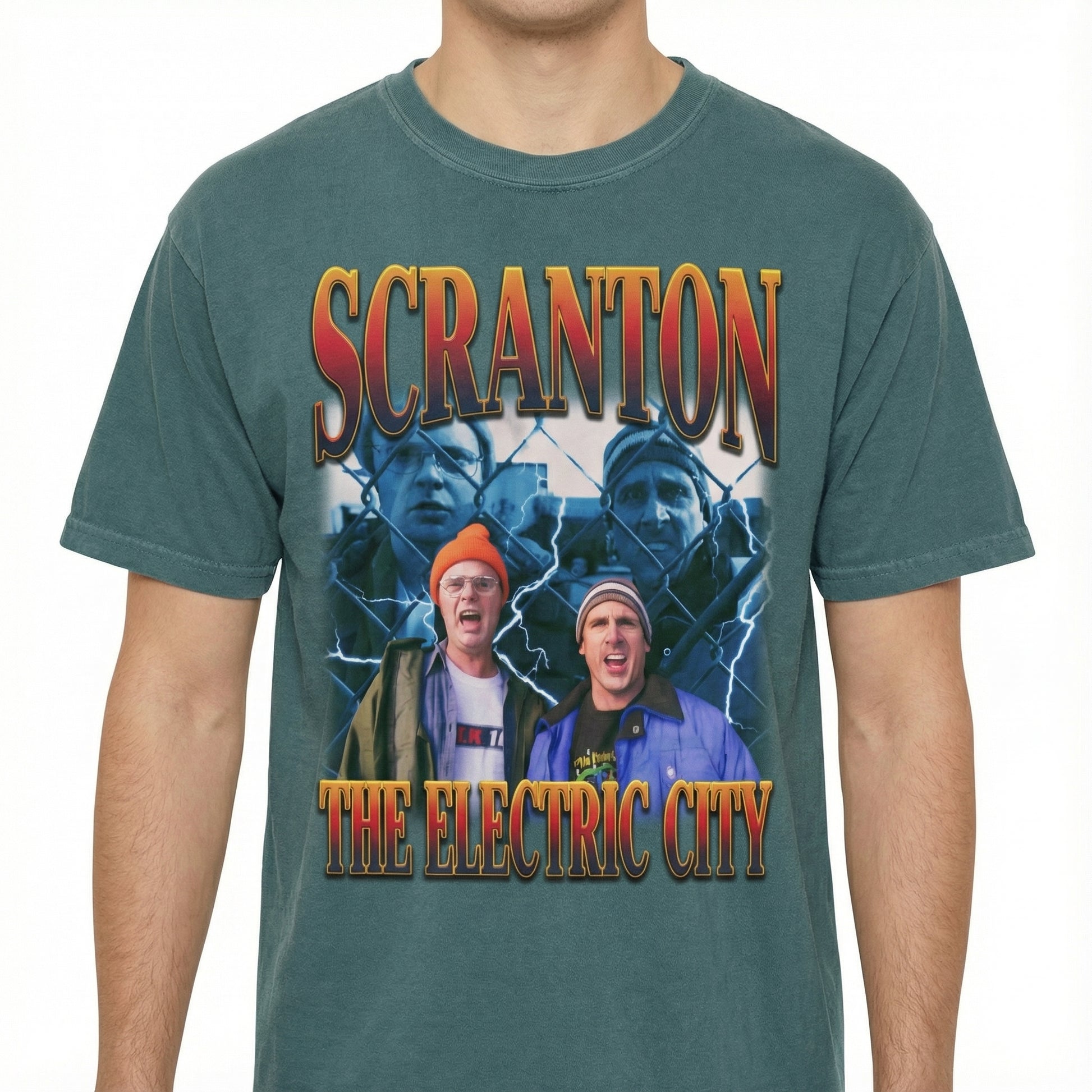 Scranton The Electric City T-Shirt – Retro Pennsylvania City Slogan Graphic Tee
